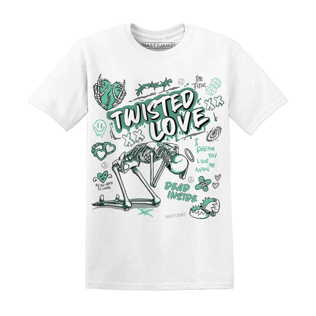NastyJamz-High-OG-Green-Glow-1s-T-Shirt-Match-Twisted-Love