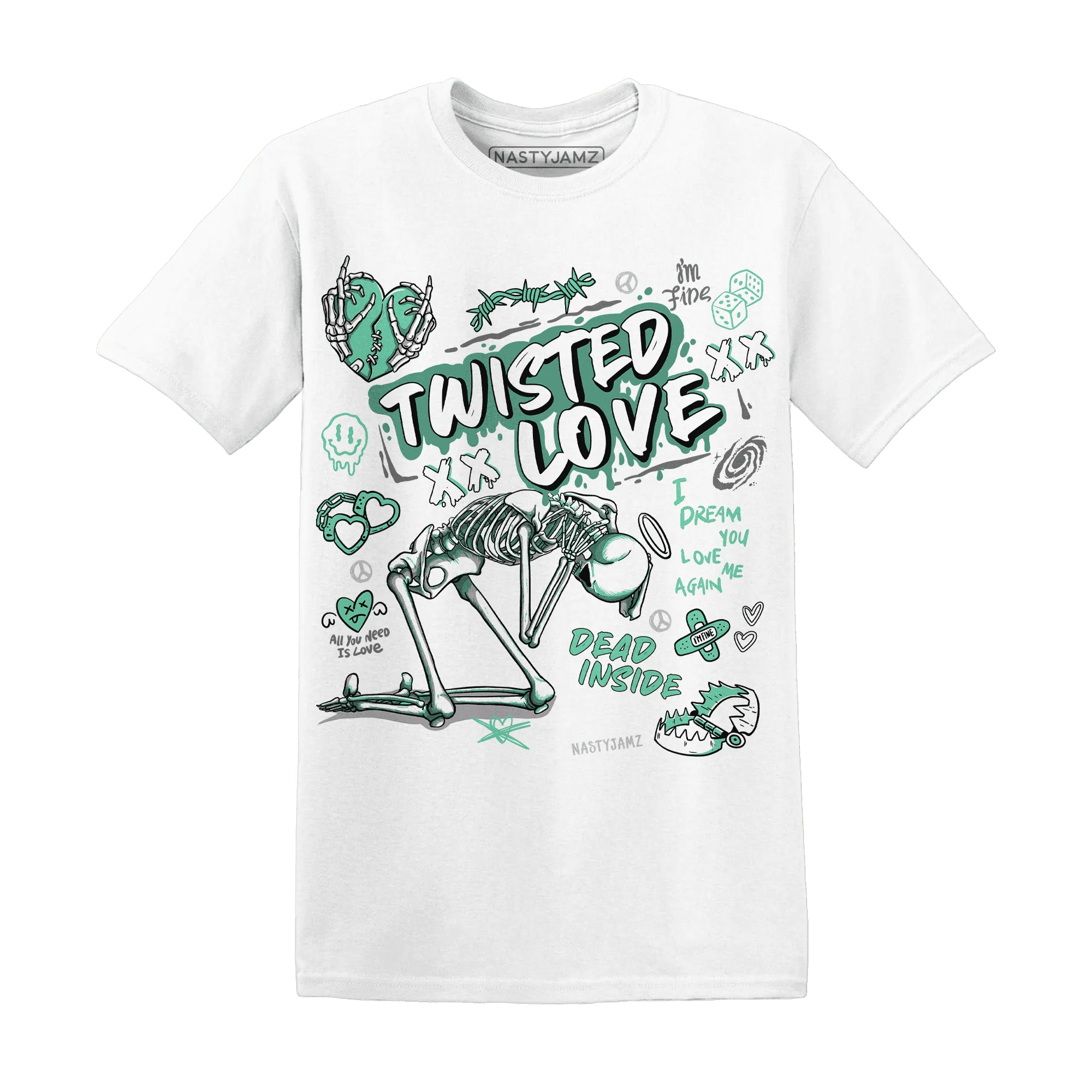 NastyJamz-High-OG-Green-Glow-1s-T-Shirt-Match-Twisted-Love