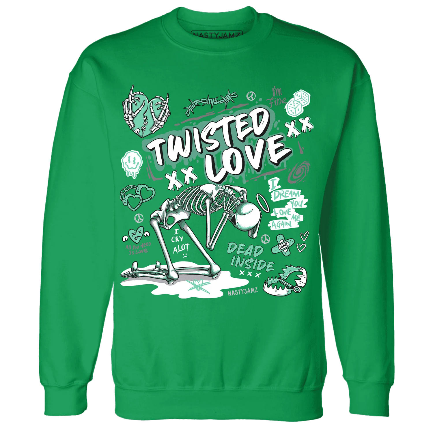 NastyJamz-High-OG-Green-Glow-1s-Sweatshirt-Match-Twisted-Love