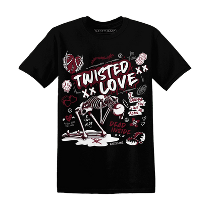 High-White-Team-Red-1s-NastyJamz-T-Shirt-Match-Twisted-Love