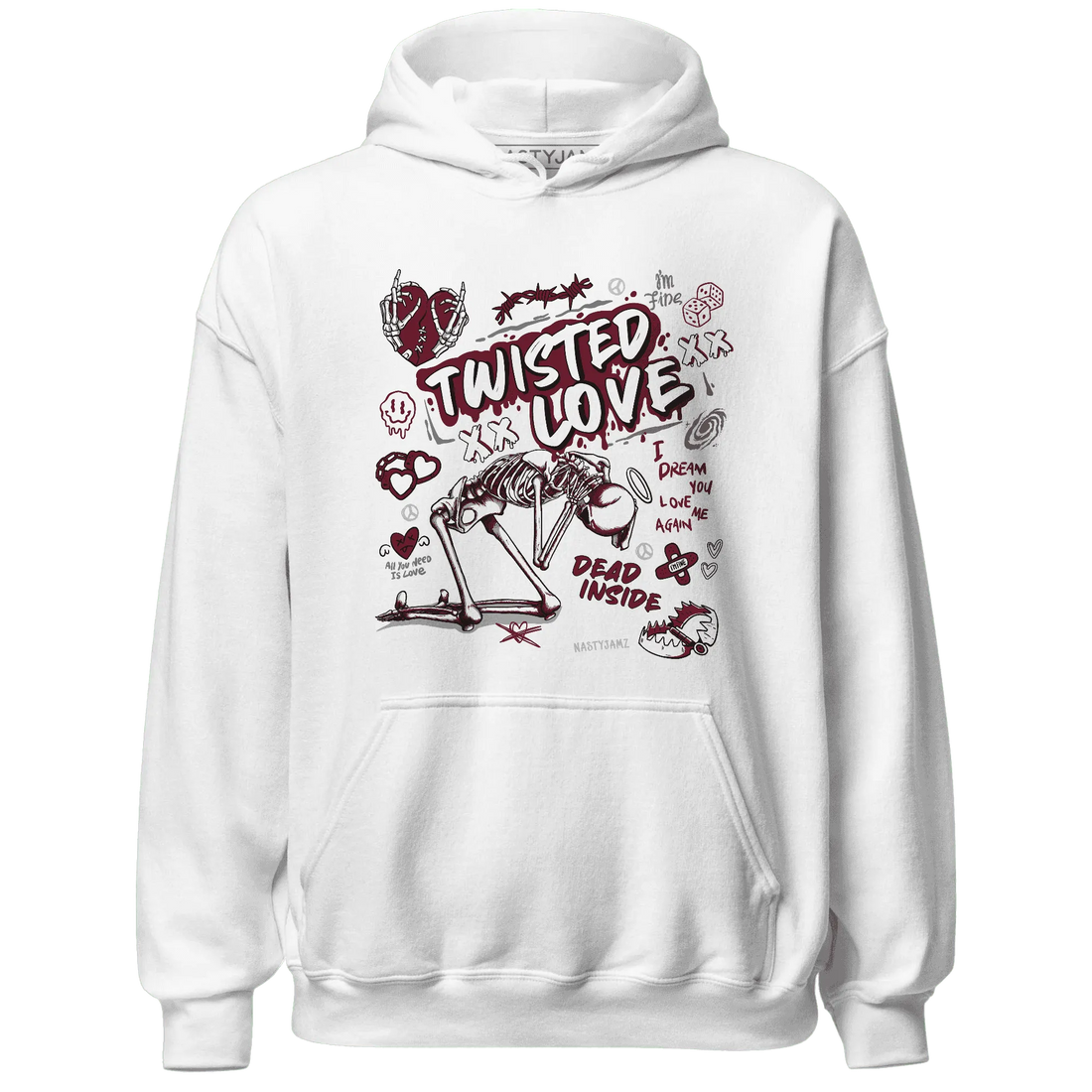 NastyJamz-High-White-Team-Red-1s-Hoodie-Match-Twisted-Love