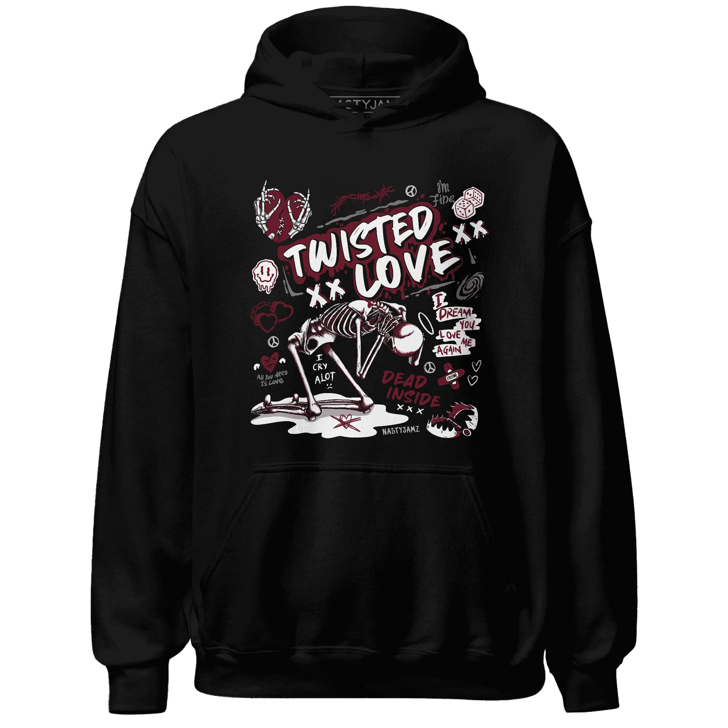 NastyJamz-High-White-Team-Red-1s-Hoodie-Match-Twisted-Love