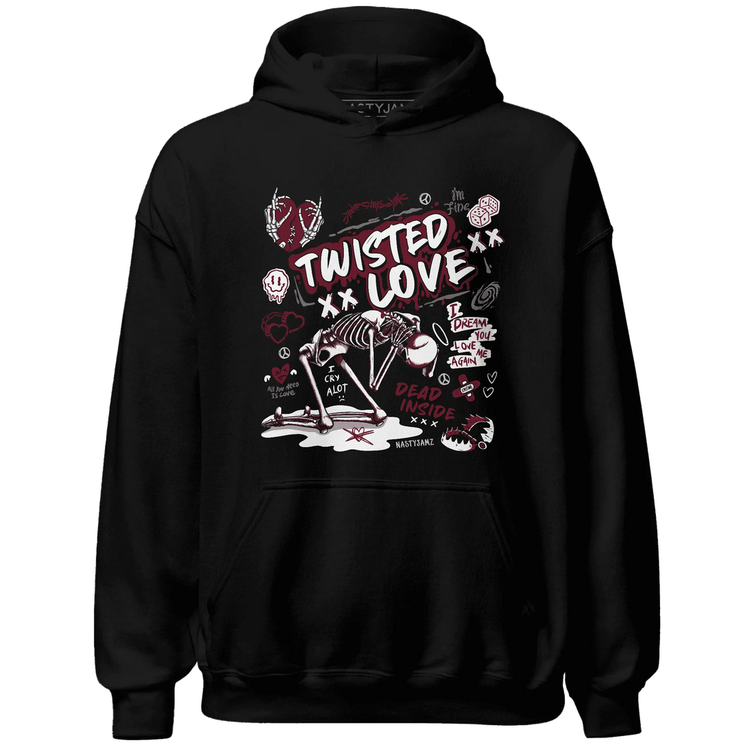 High-White-Team-Red-1s-NastyJamz-Hoodie-Match-Twisted-Love