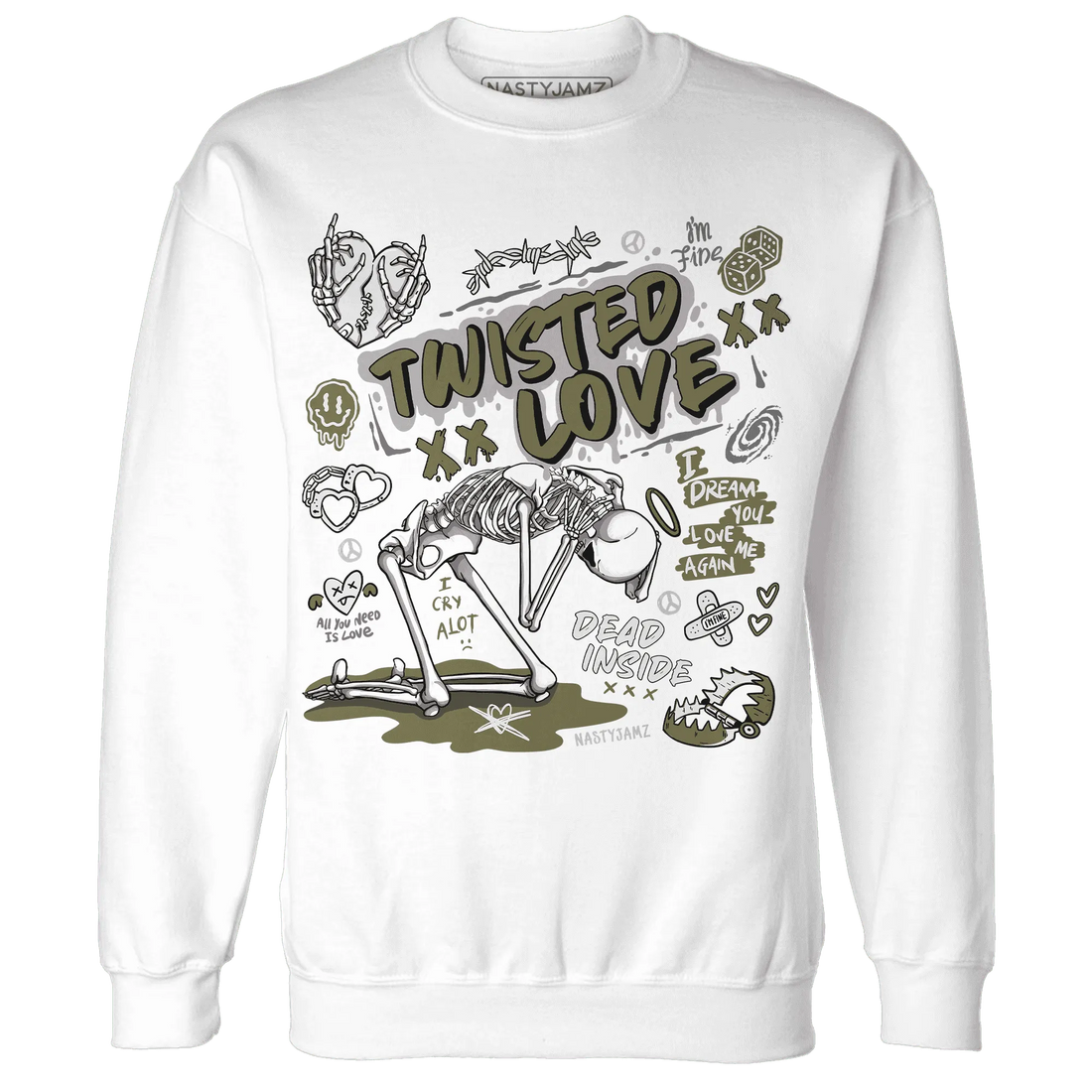 NastyJamz-Medium-Olive-1s-Sweatshirt-Match-Twisted-Love