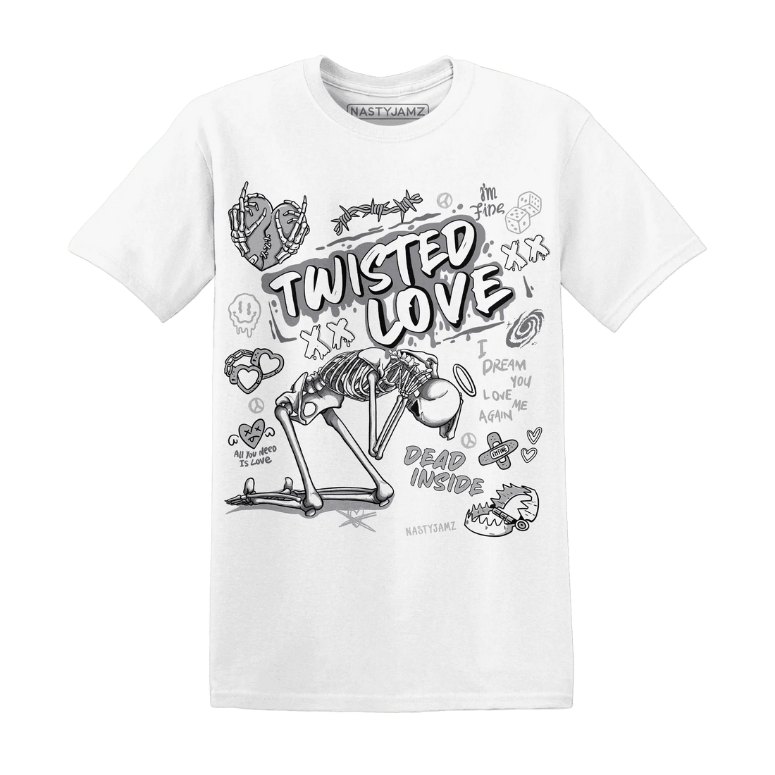 NastyJamz-Wolf-Grey-1s-T-Shirt-Match-Twisted-Love