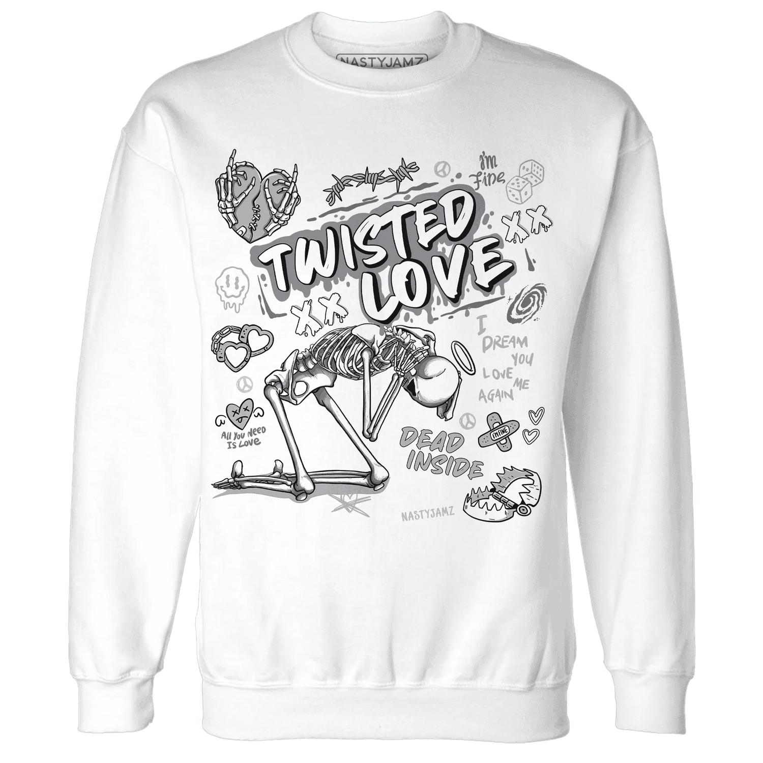 NastyJamz-Wolf-Grey-1s-Sweatshirt-Match-Twisted-Love