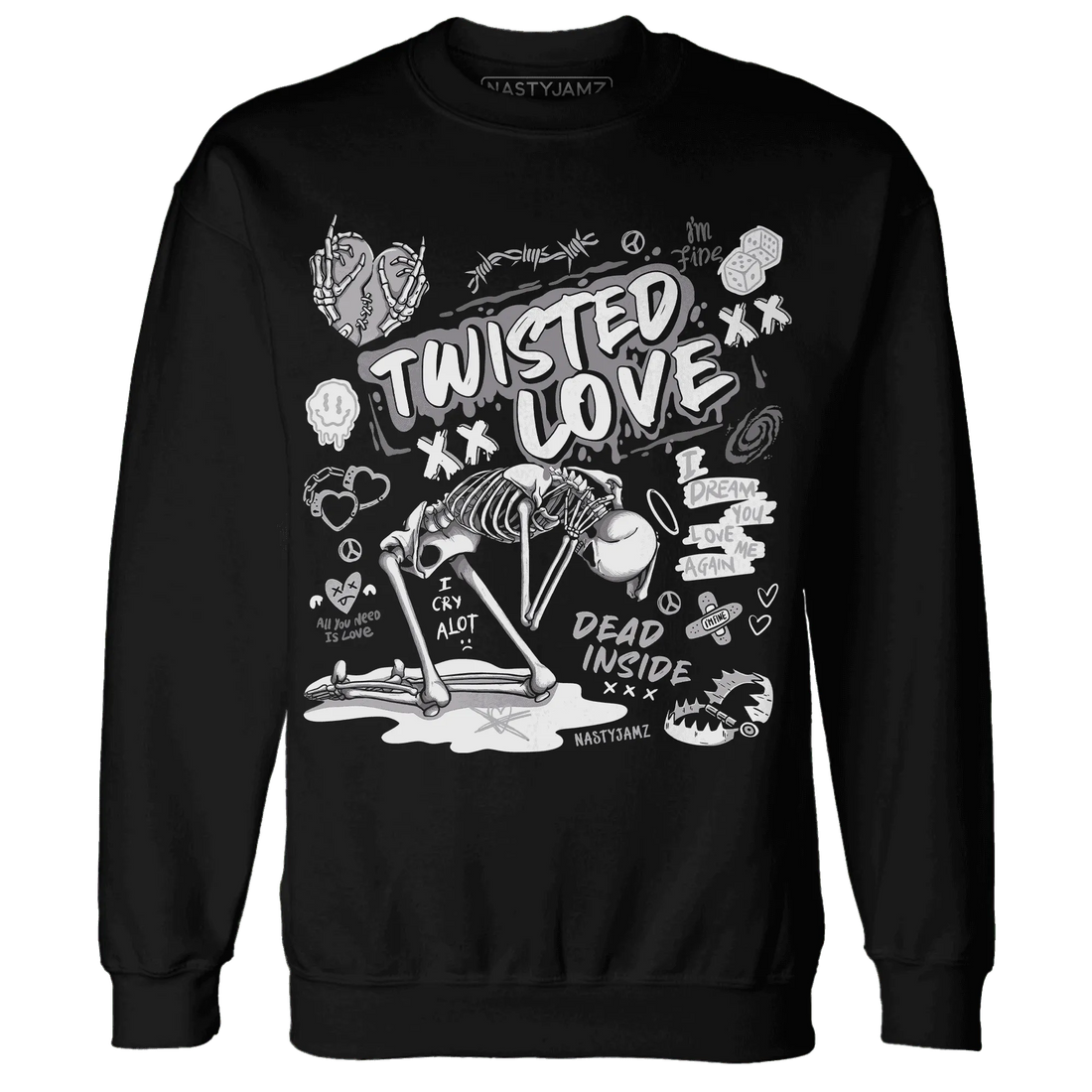 NastyJamz-Cement-Grey-3s-Sweatshirt-Match-Twisted-Love