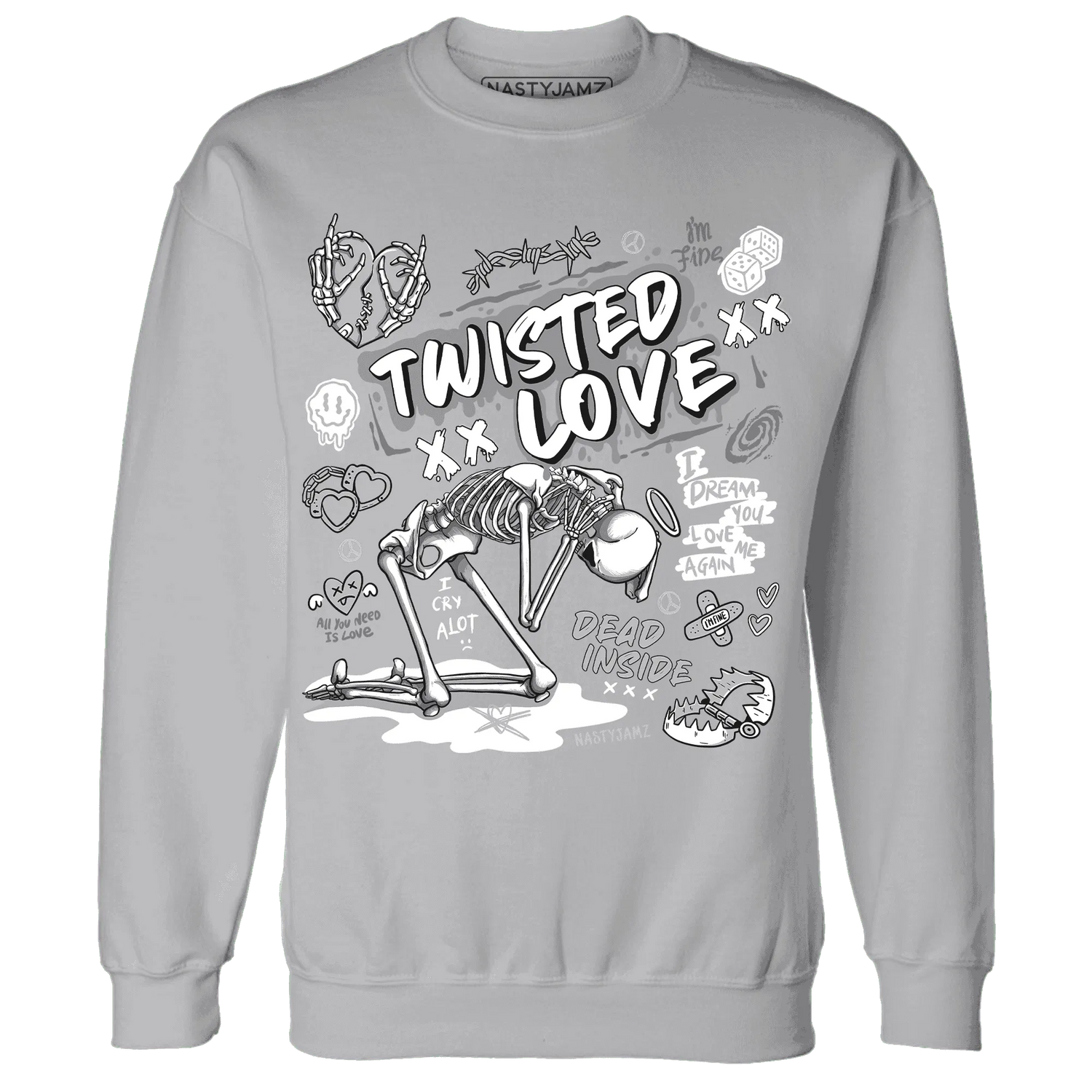 NastyJamz-Cement-Grey-3s-Sweatshirt-Match-Twisted-Love