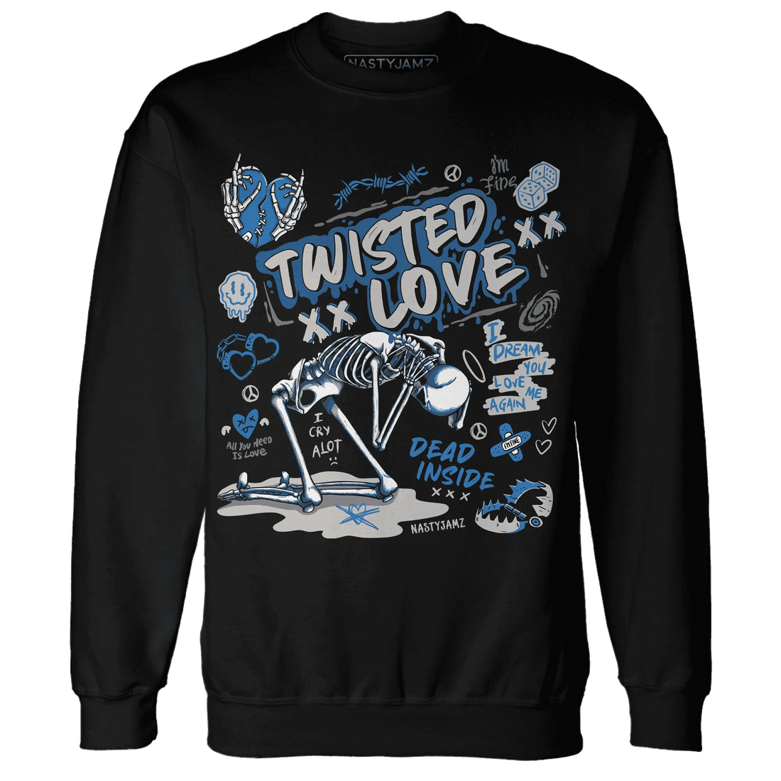 NastyJamz-Industrial-Blue-4s-Sweatshirt-Match-Twisted-Love