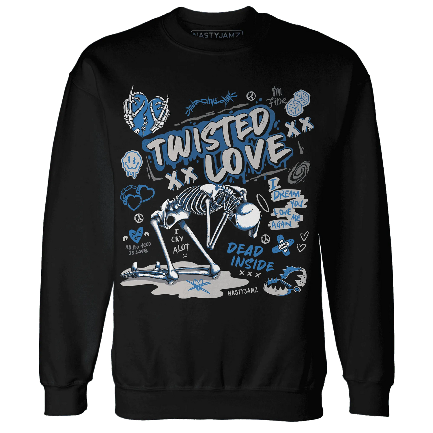NastyJamz-Industrial-Blue-4s-Sweatshirt-Match-Twisted-Love