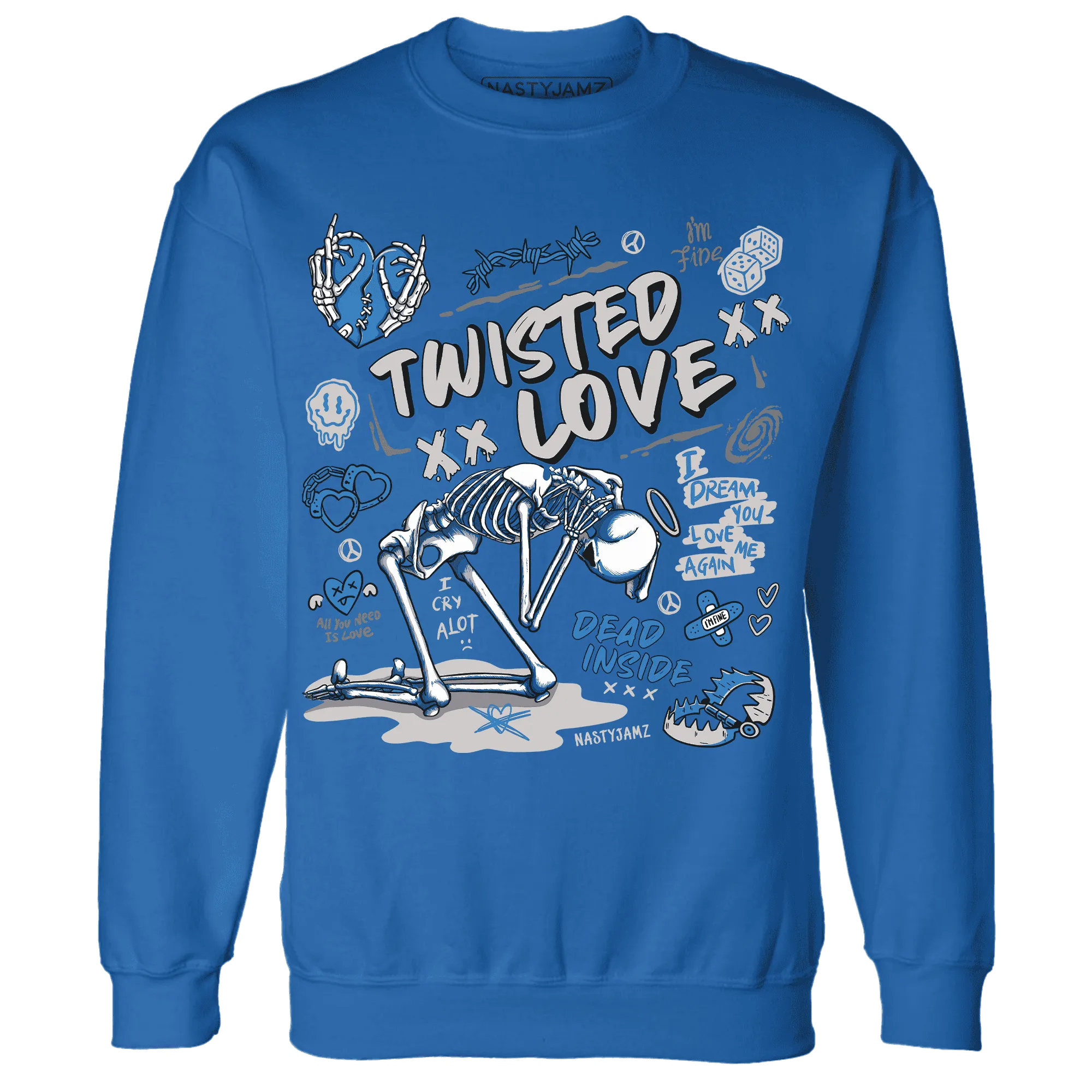 NastyJamz-Industrial-Blue-4s-Sweatshirt-Match-Twisted-Love