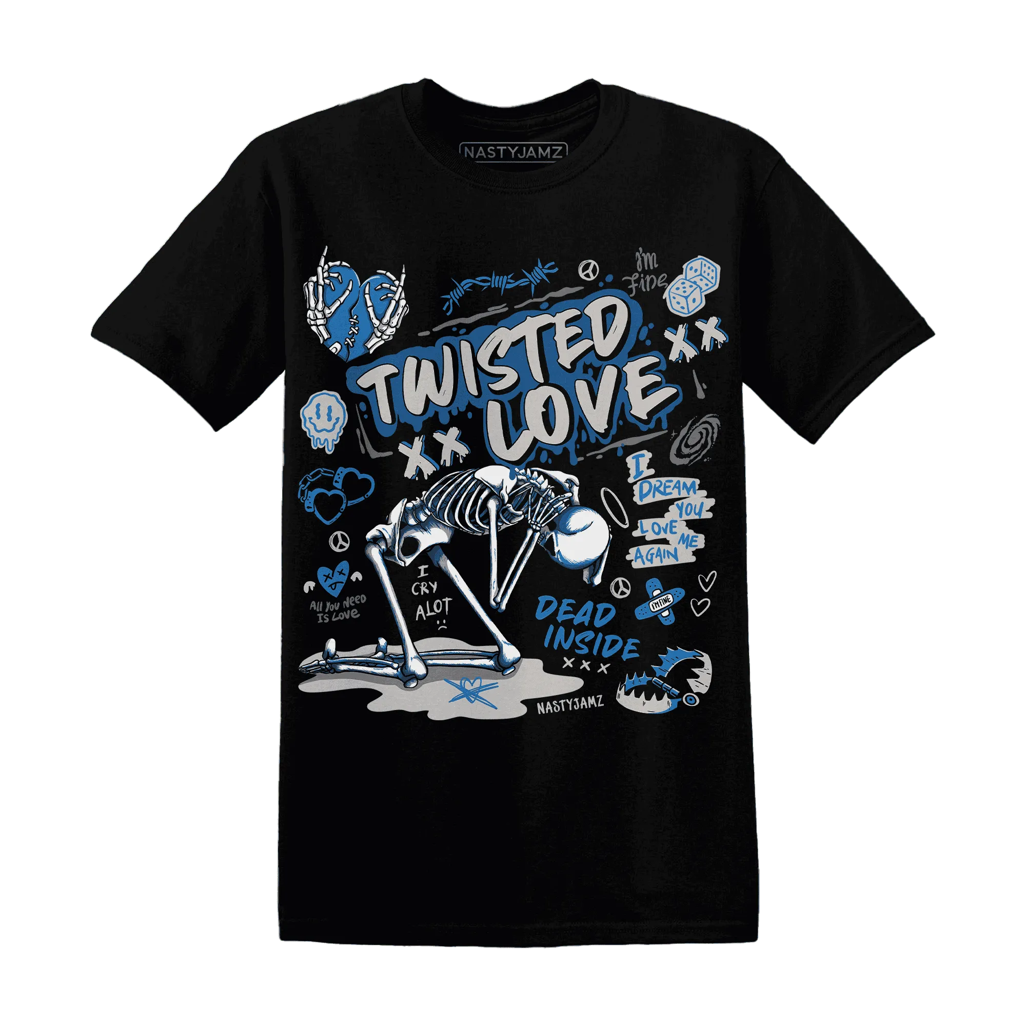 NastyJamz-Industrial-Blue-4s-T-Shirt-Match-Twisted-Love