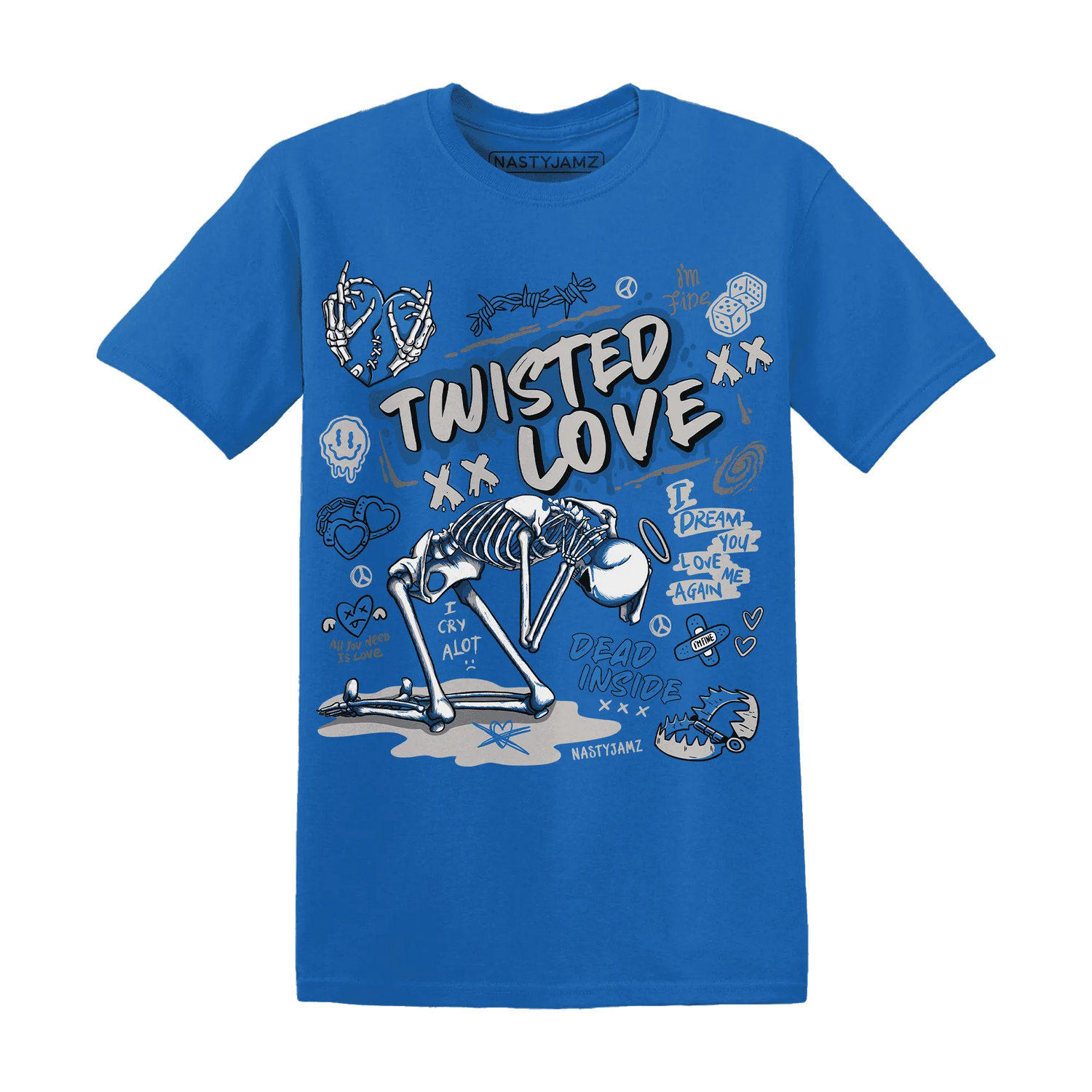 NastyJamz-Industrial-Blue-4s-T-Shirt-Match-Twisted-Love