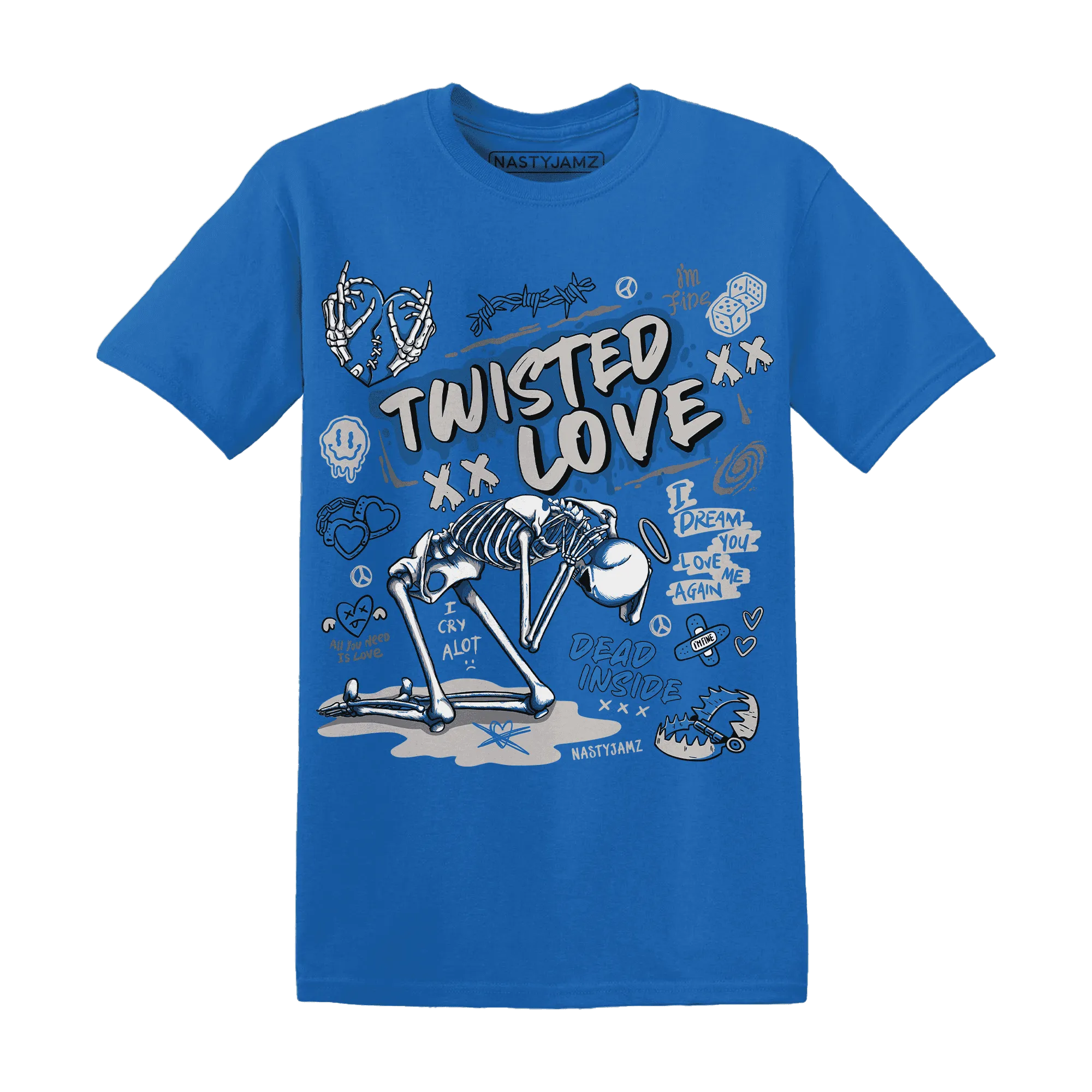 NastyJamz-Industrial-Blue-4s-T-Shirt-Match-Twisted-Love