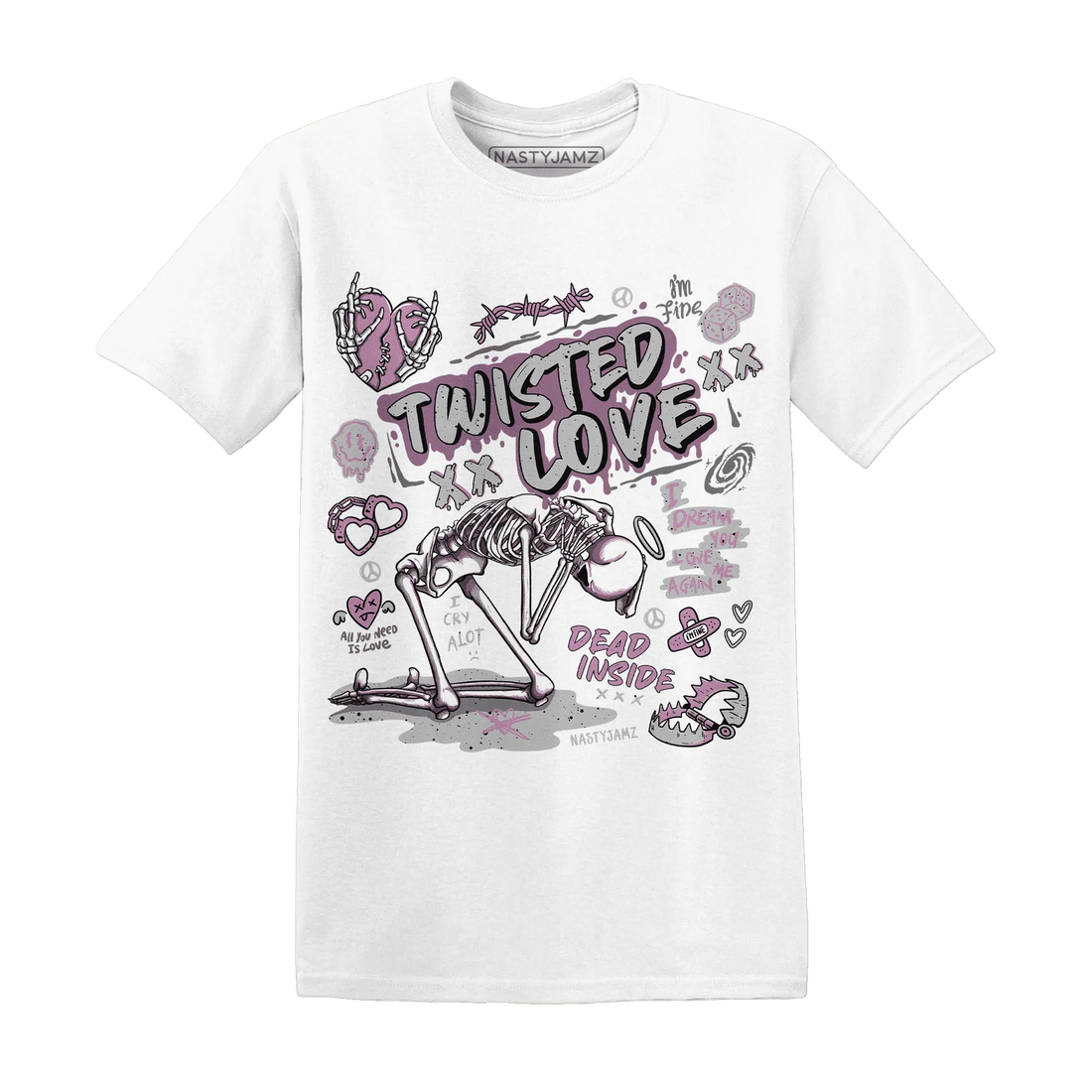 Orchid-Neutral-Grey-Black-White-4s-T-Shirt-Match-Twisted-Love