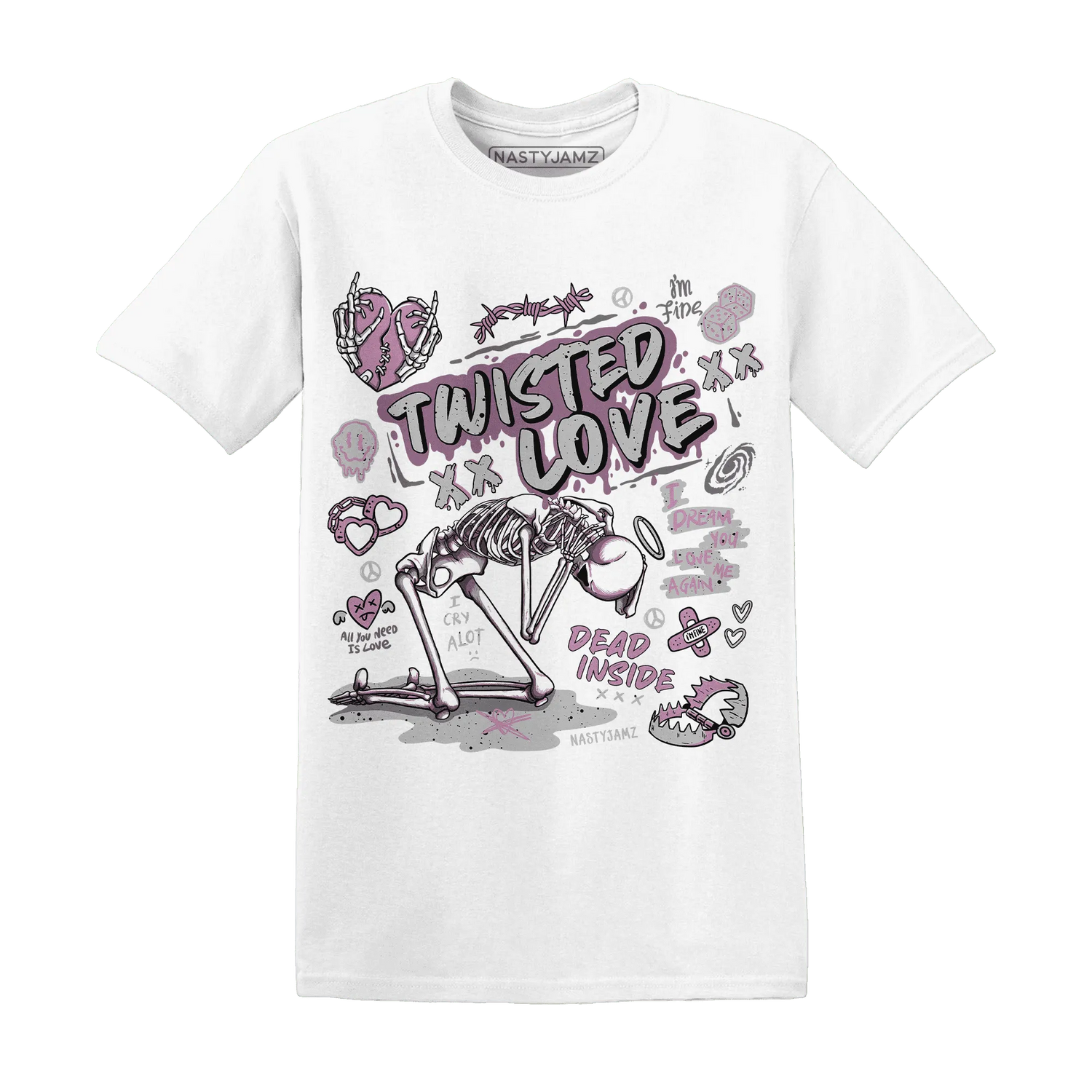 Orchid-Neutral-Grey-Black-White-4s-T-Shirt-Match-Twisted-Love