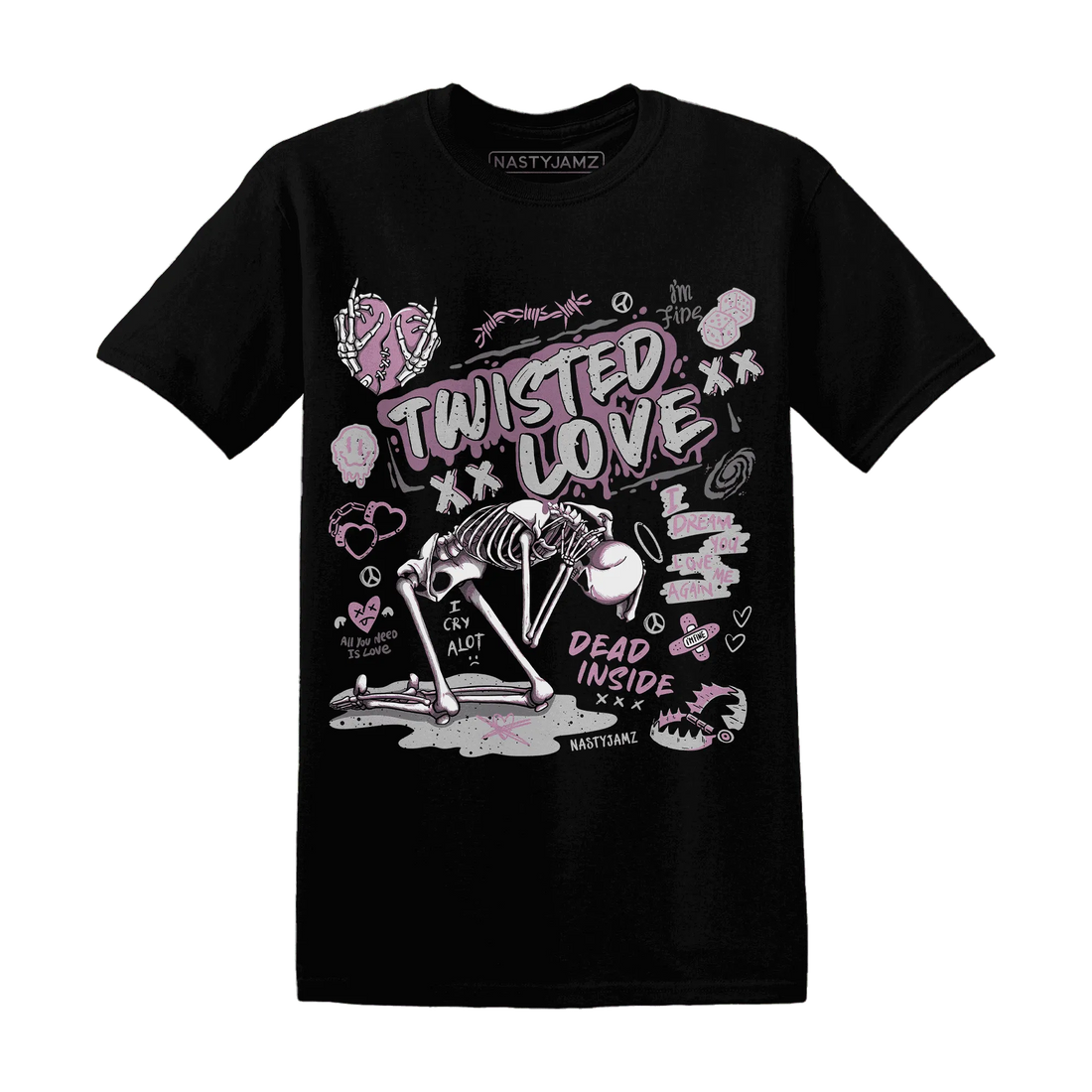 Orchid-Neutral-Grey-Black-White-4s-T-Shirt-Match-Twisted-Love