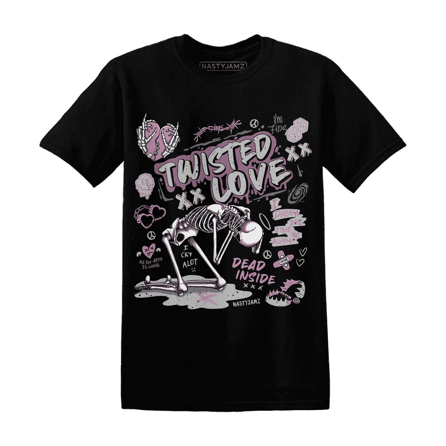 Orchid-Neutral-Grey-Black-White-4s-T-Shirt-Match-Twisted-Love