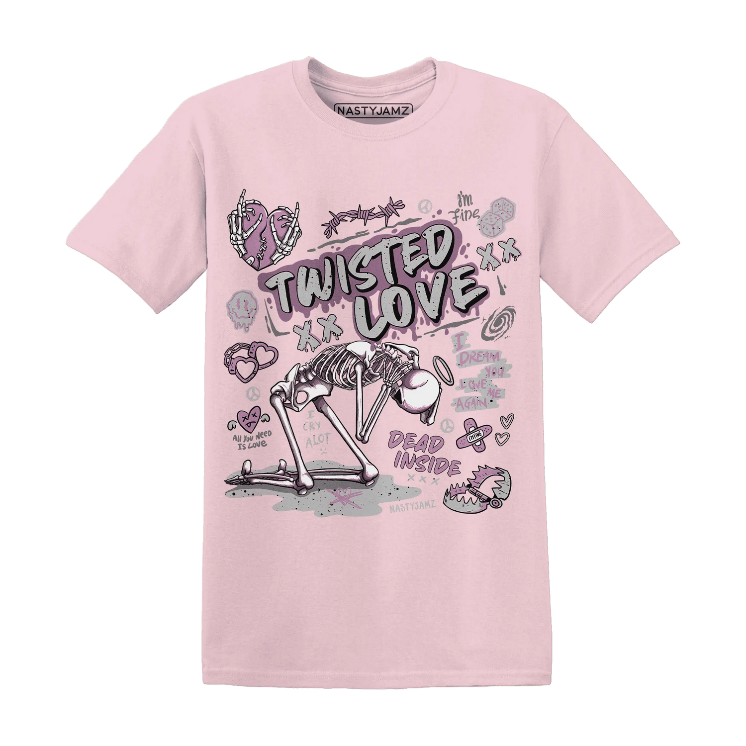 Orchid-Neutral-Grey-Black-White-4s-T-Shirt-Match-Twisted-Love