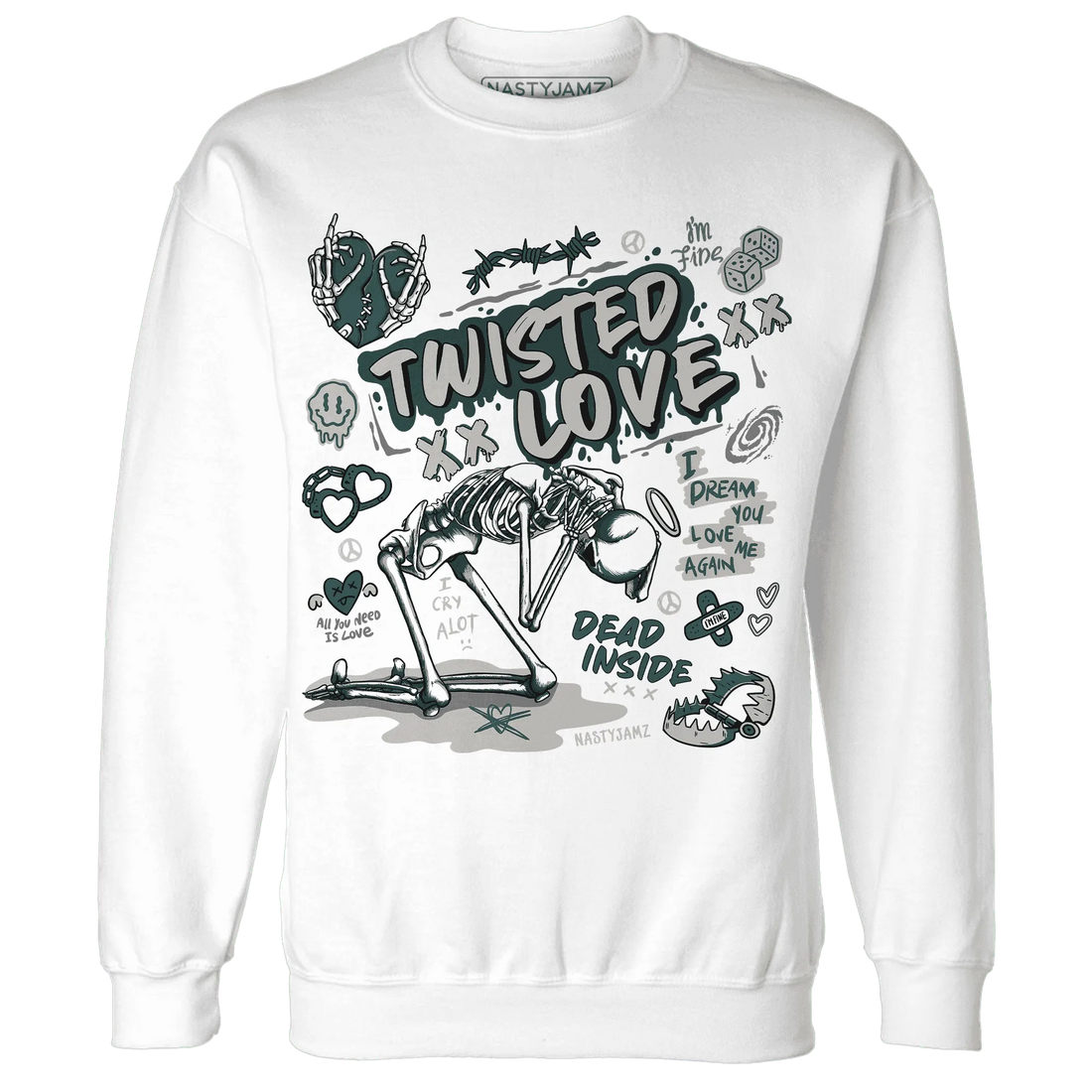 NastyJamz-Oxidized-Green-4s-Sweatshirt-Match-Twisted-Love