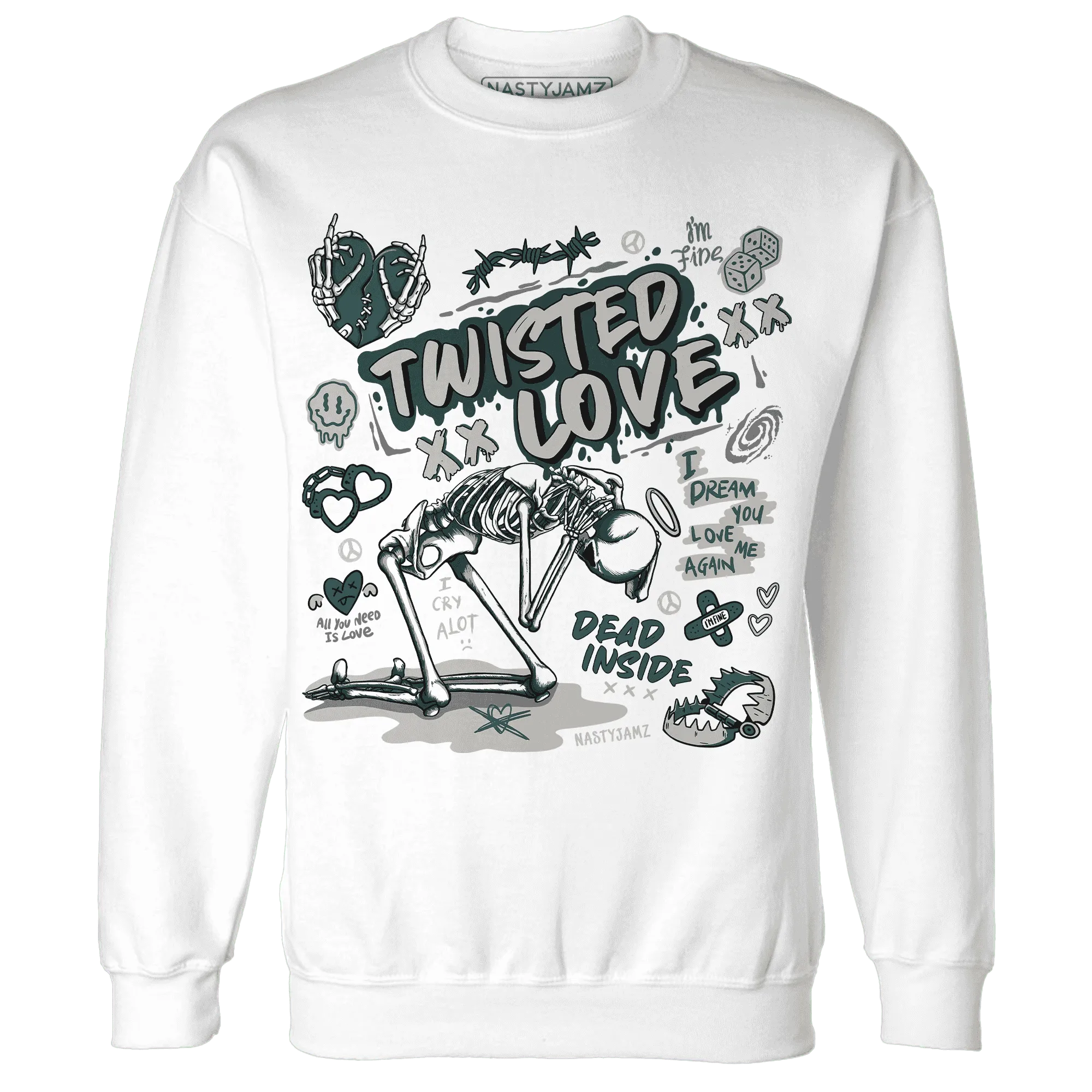 NastyJamz-Oxidized-Green-4s-Sweatshirt-Match-Twisted-Love