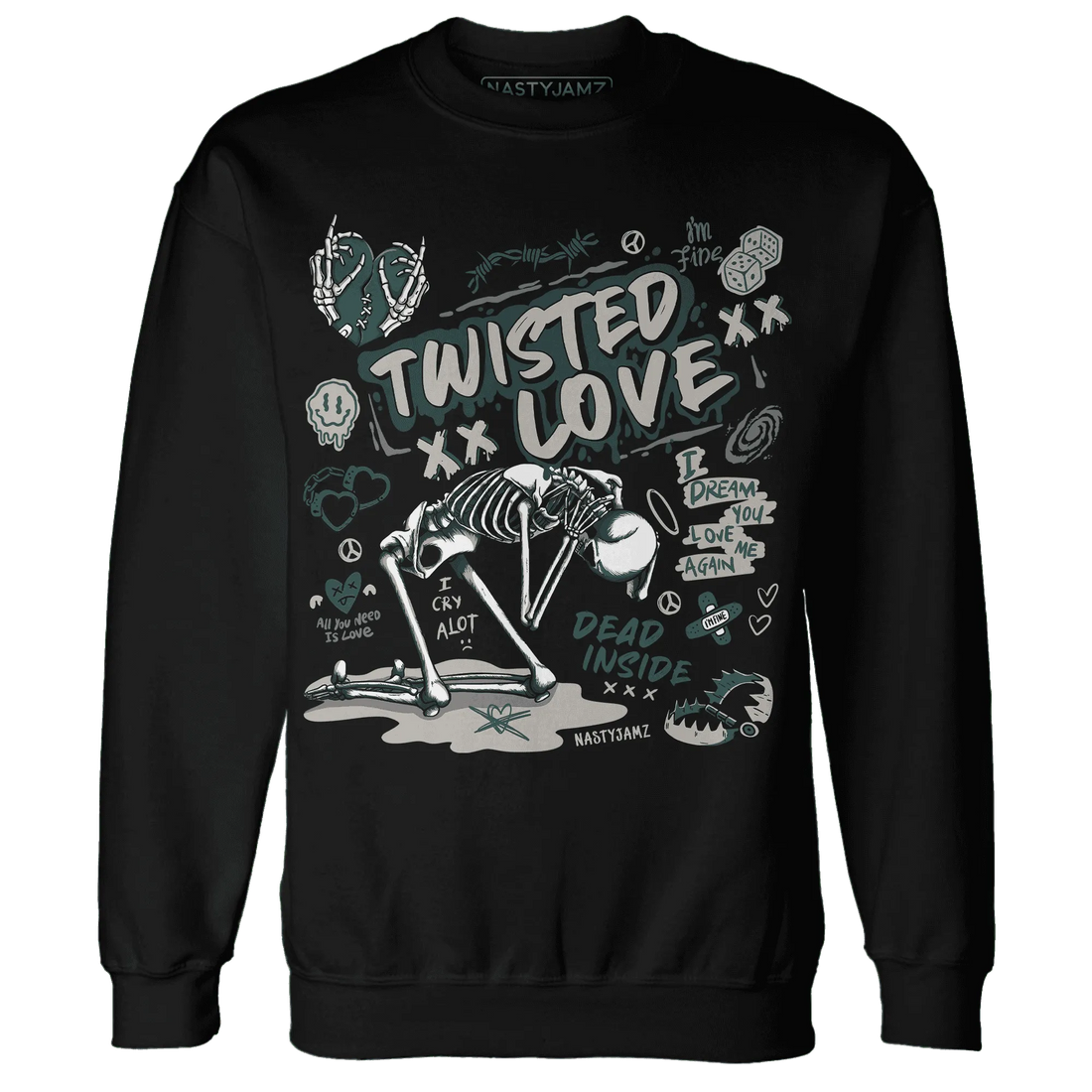 NastyJamz-Oxidized-Green-4s-Sweatshirt-Match-Twisted-Love