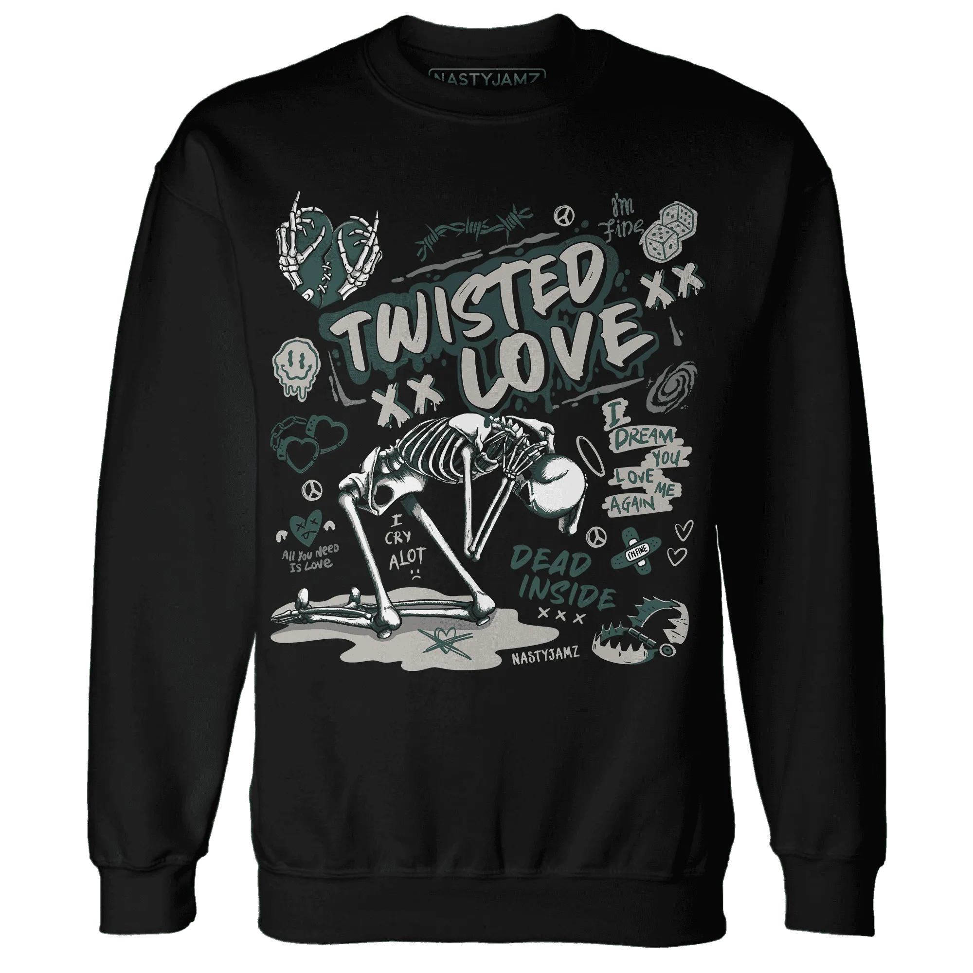 NastyJamz-Oxidized-Green-4s-Sweatshirt-Match-Twisted-Love