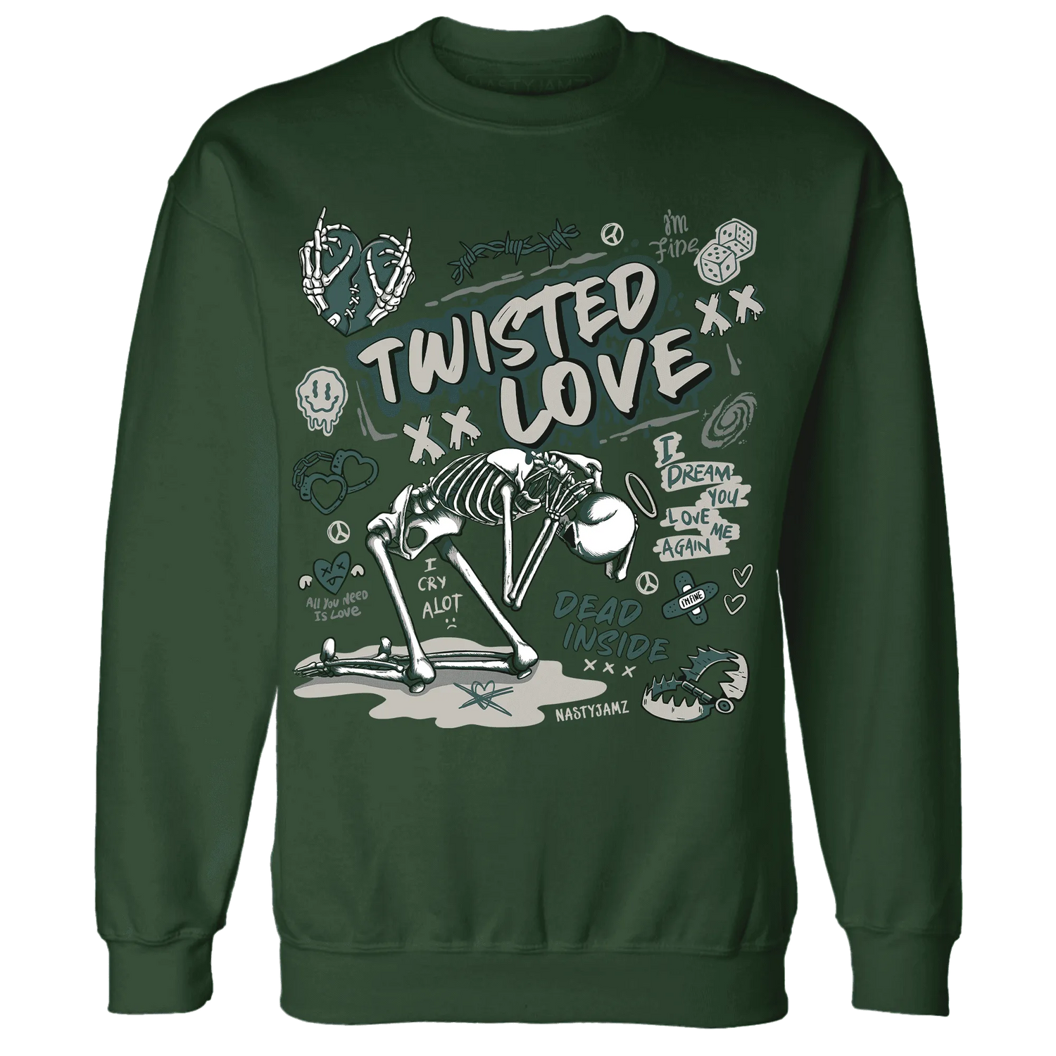 NastyJamz-Oxidized-Green-4s-Sweatshirt-Match-Twisted-Love