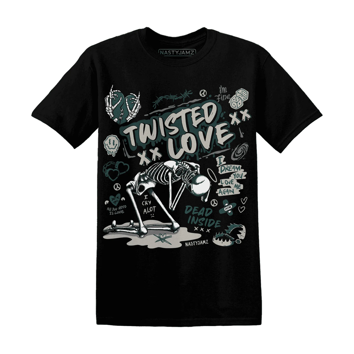 NastyJamz-Oxidized-Green-4s-T-Shirt-Match-Twisted-Love