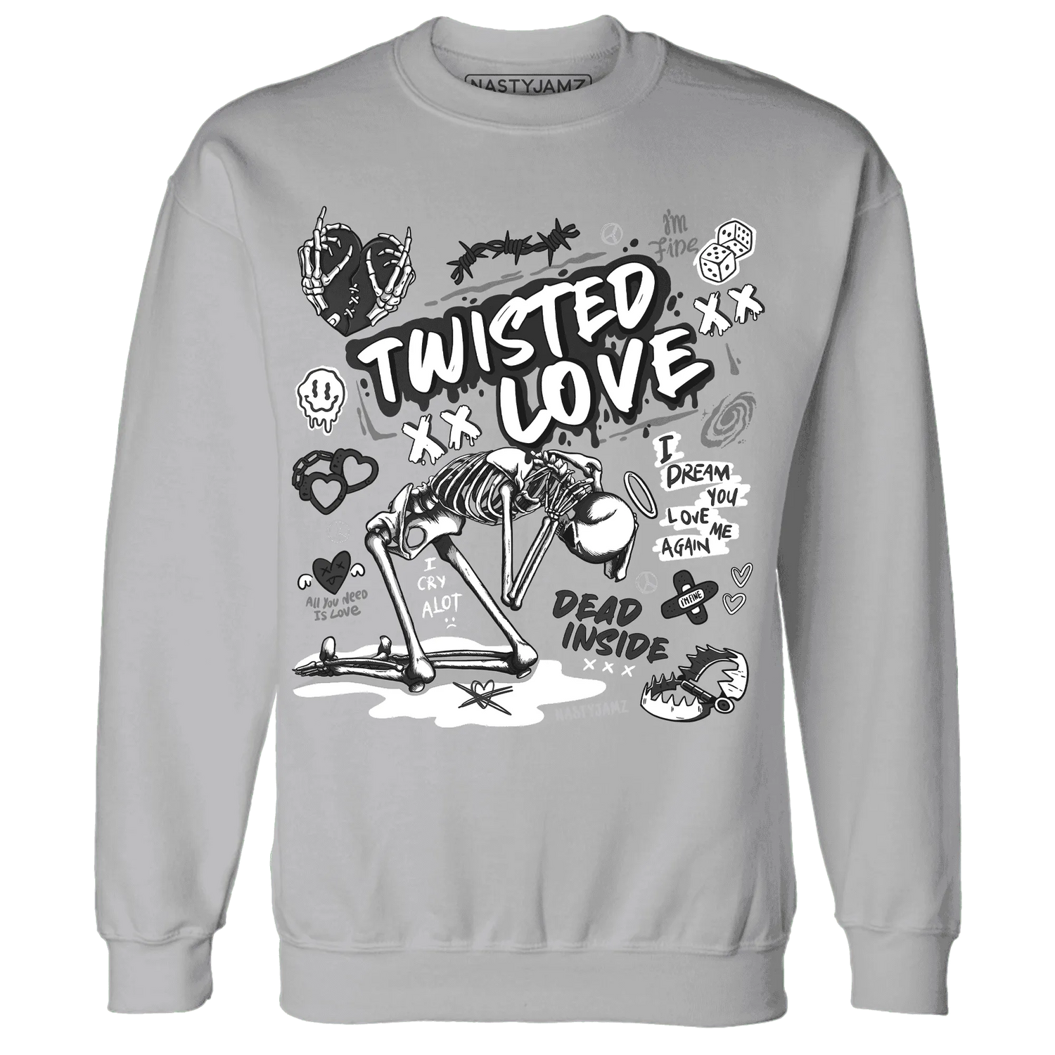 NastyJamz-White-Thunder-4s-Sweatshirt-Match-Twisted-Love
