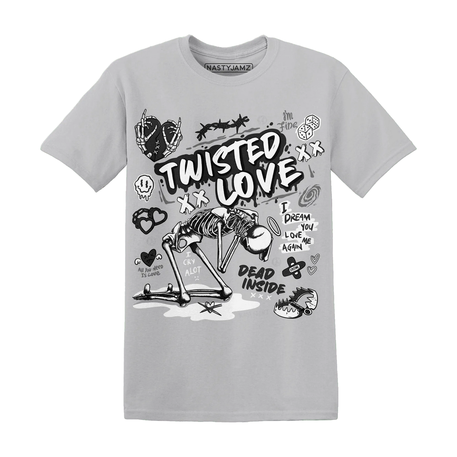 NastyJamz-White-Thunder-4s-T-Shirt-Match-Twisted-Love