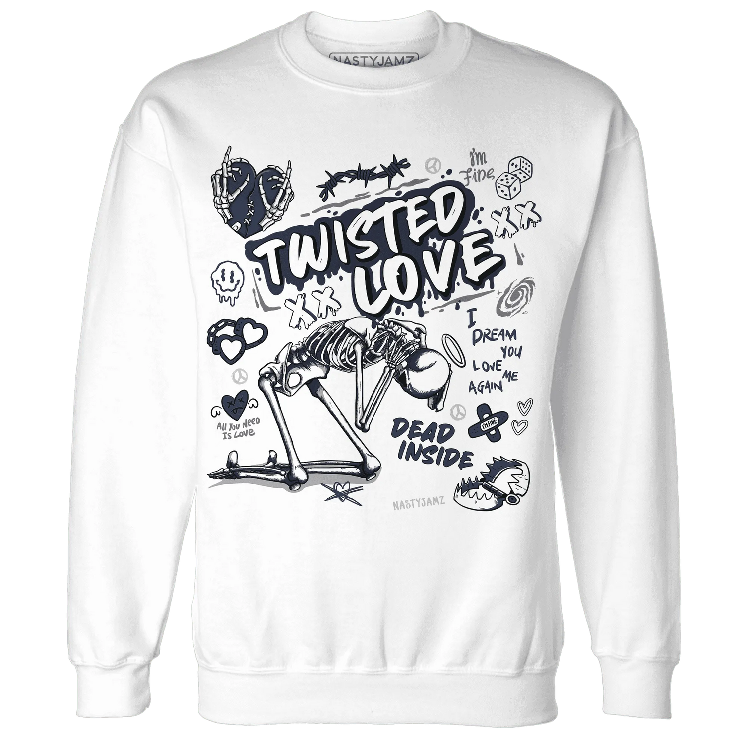 NastyJamz-White-Navy-6s-Sweatshirt-Match-Twisted-Love