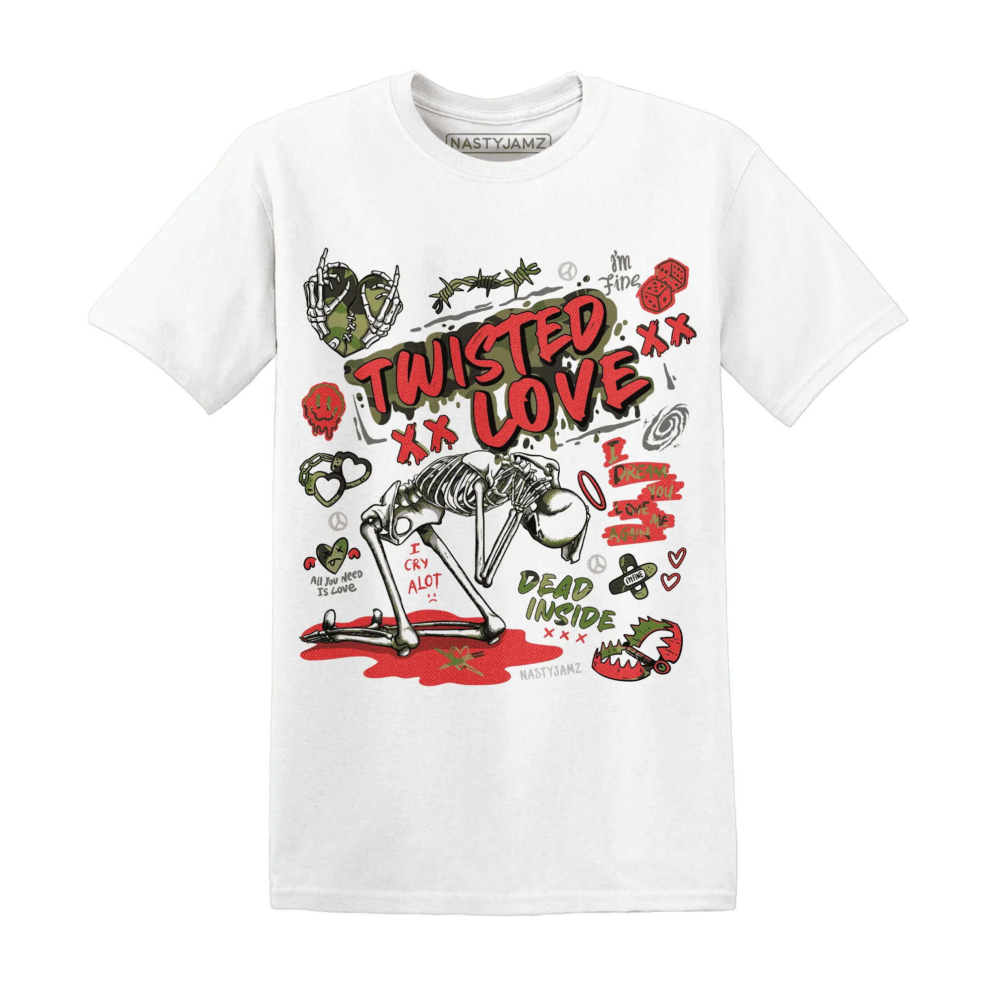 AM-90-Dark-Sage-Solar-Red-T-Shirt-Match-Twisted-Love