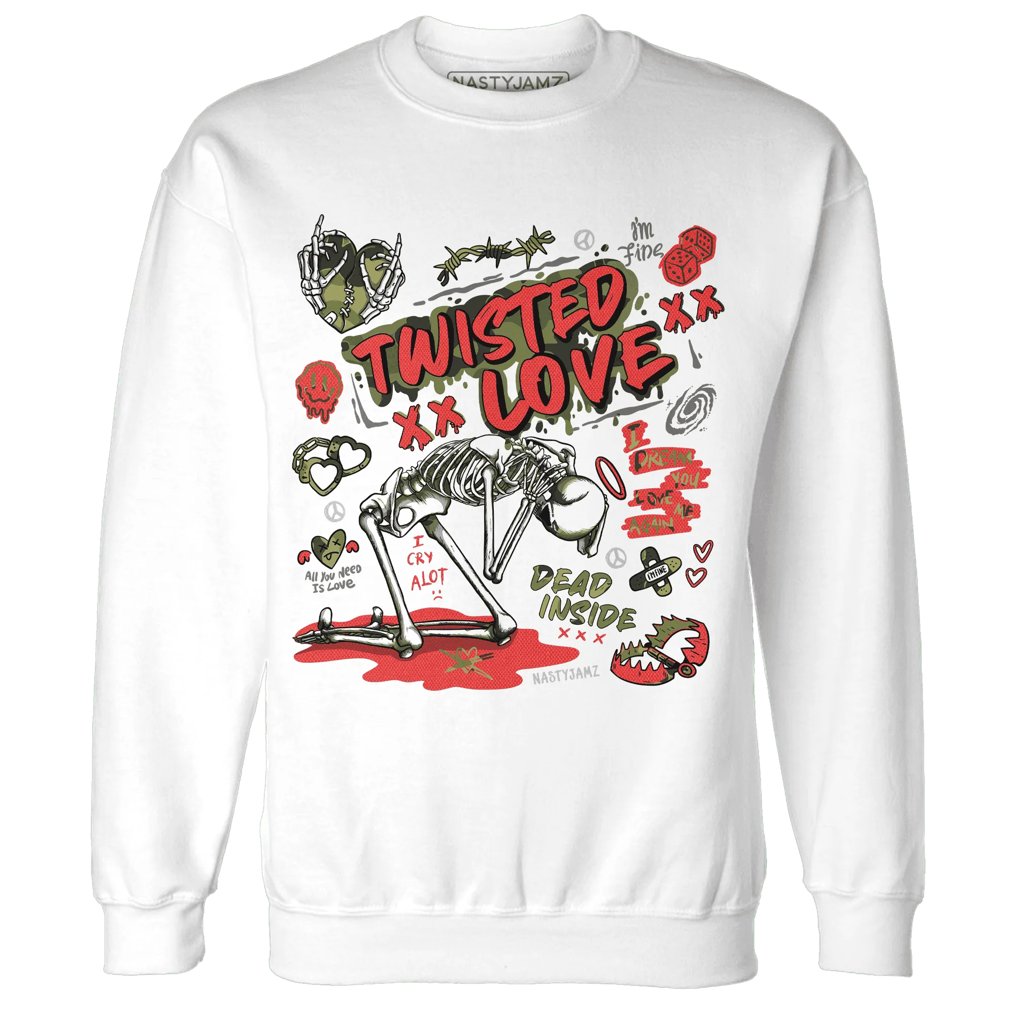 AM-90-Dark-Sage-Solar-Red-Sweatshirt-Match-Twisted-Love