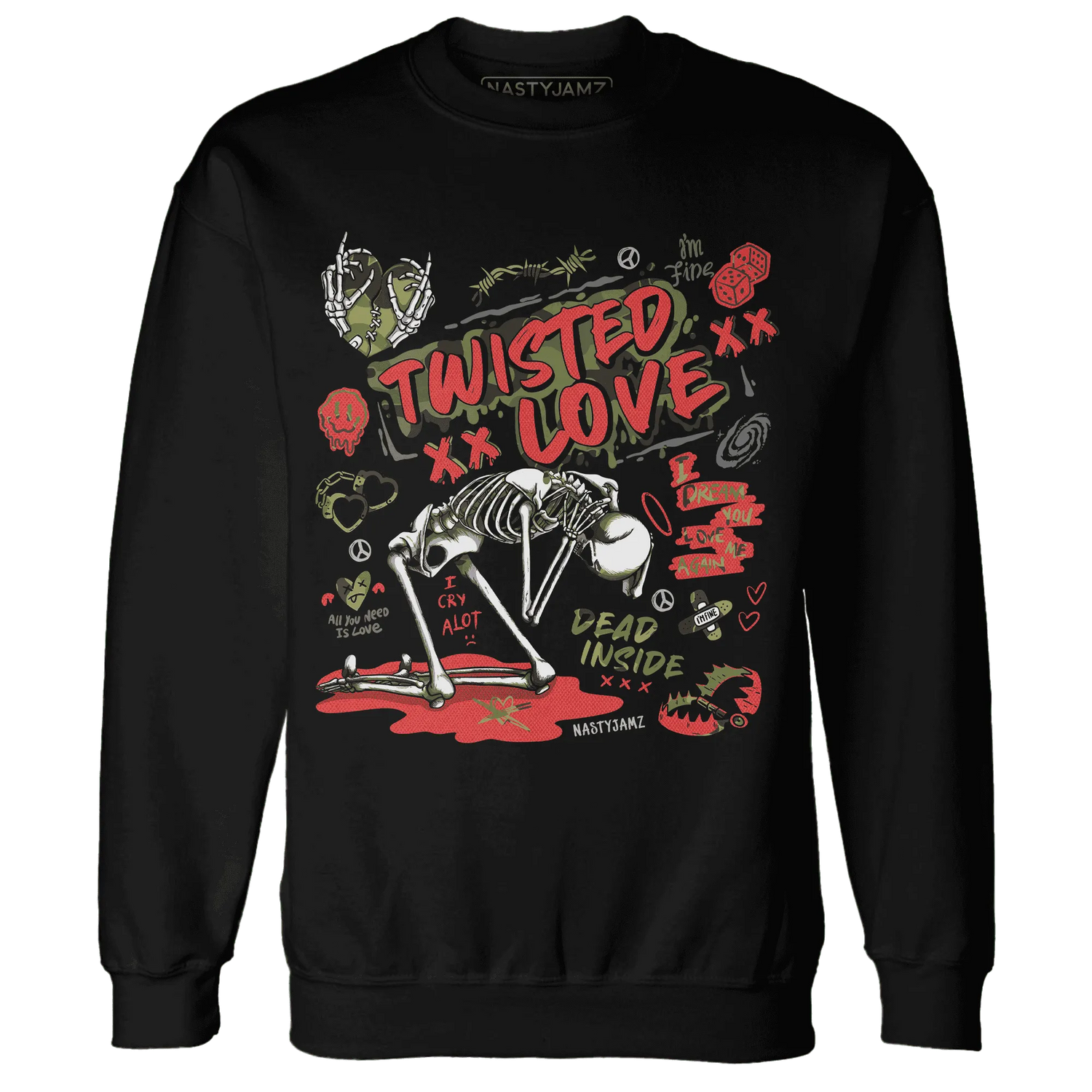 AM-90-Dark-Sage-Solar-Red-Sweatshirt-Match-Twisted-Love