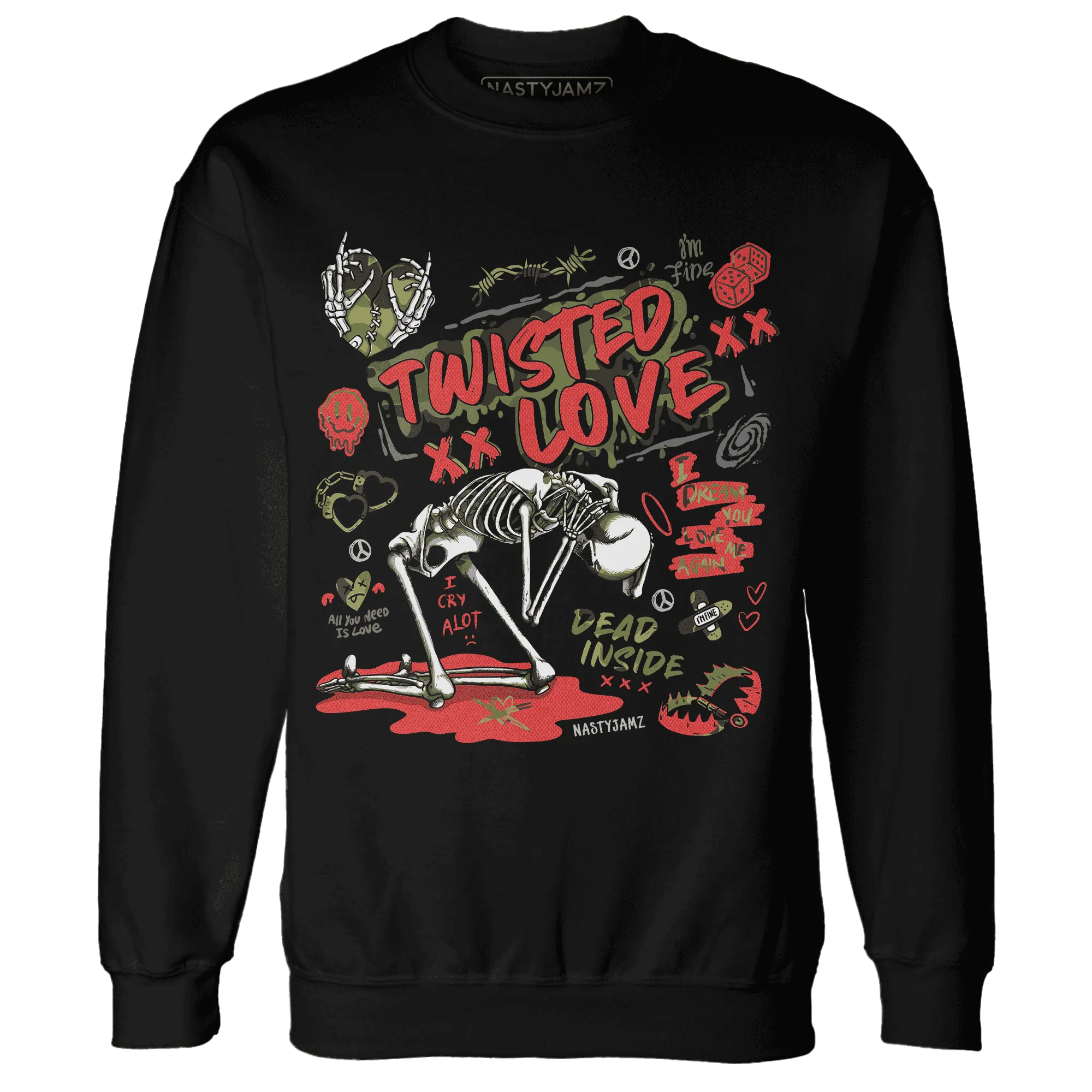 AM-90-Dark-Sage-Solar-Red-Sweatshirt-Match-Twisted-Love