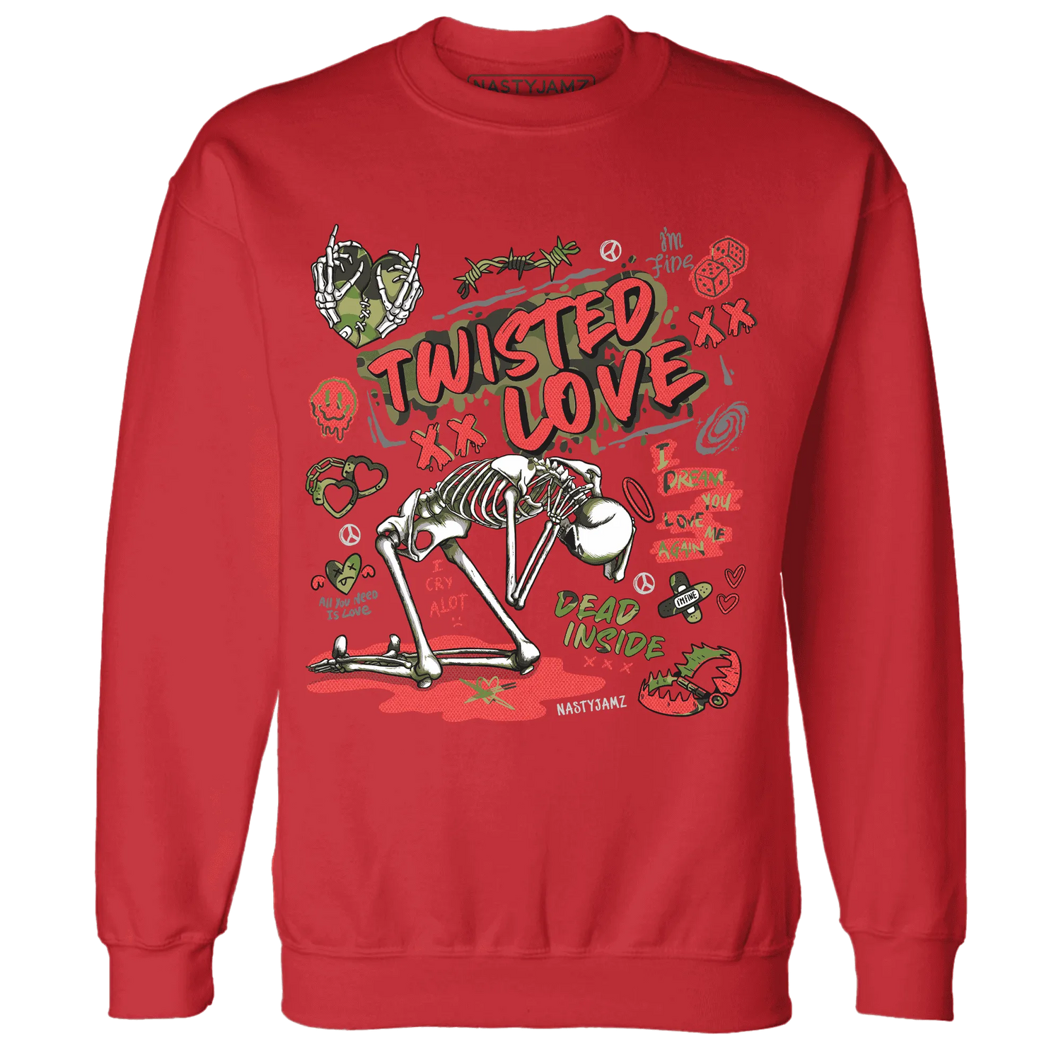 AM-90-Dark-Sage-Solar-Red-Sweatshirt-Match-Twisted-Love