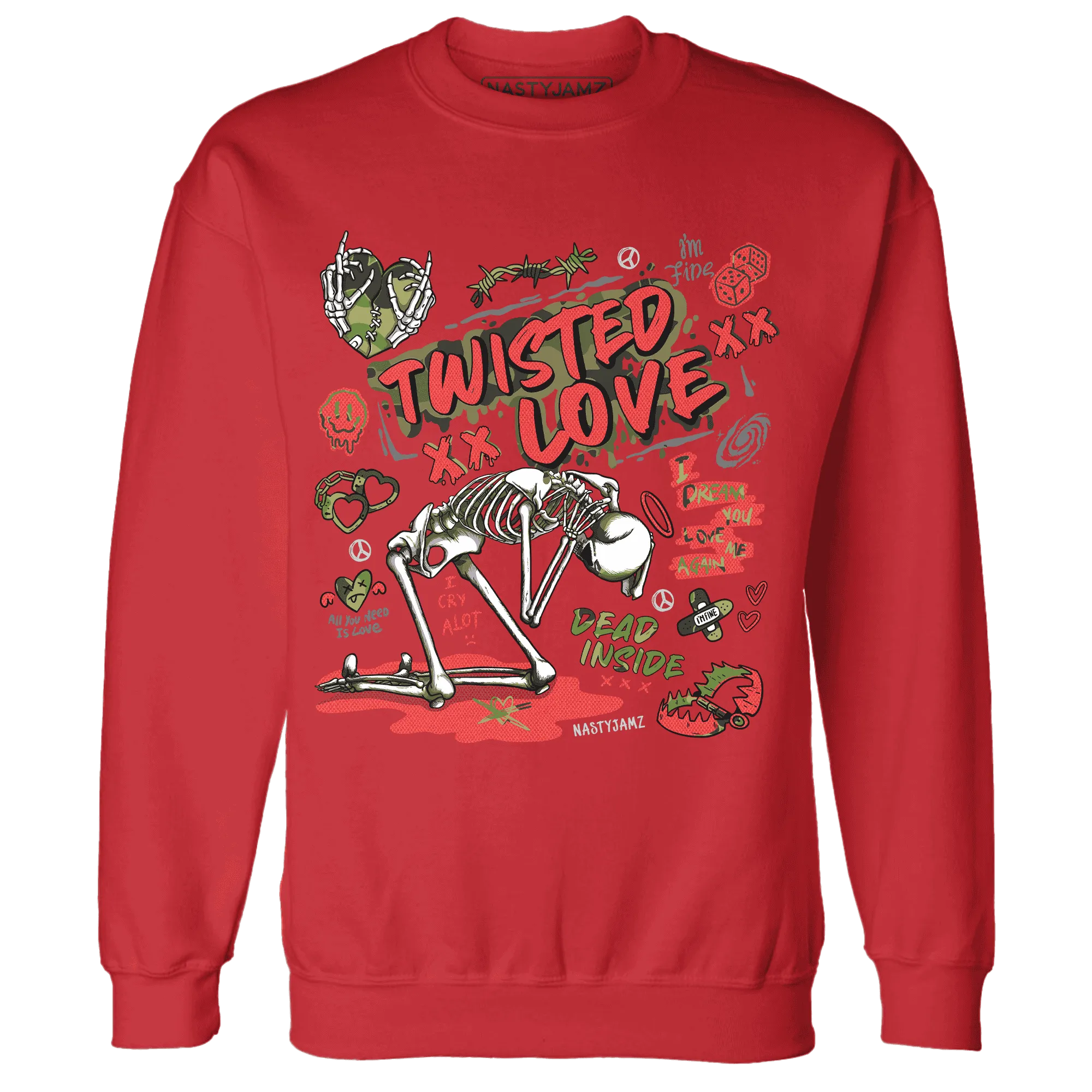 AM-90-Dark-Sage-Solar-Red-Sweatshirt-Match-Twisted-Love