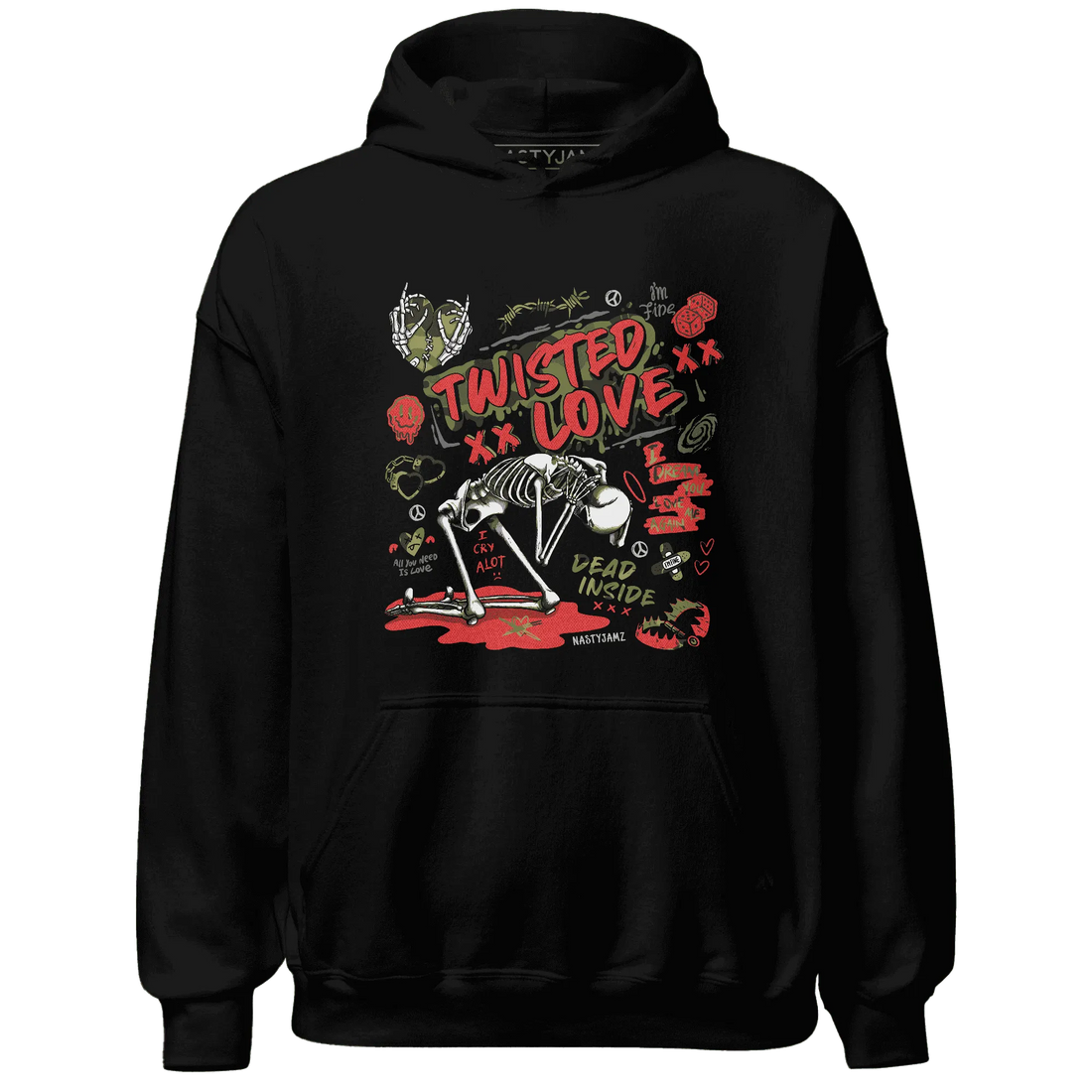 AM-90-Dark-Sage-Solar-Red-Hoodie-Match-Twisted-Love
