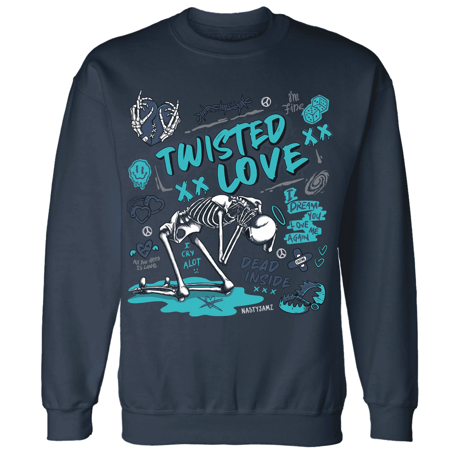 NastyJamz-AM-Plus-Drift-Midnight-Navy-Total-Orange-Dusty-Cactus-Sweatshirt-Match-Twisted-Love