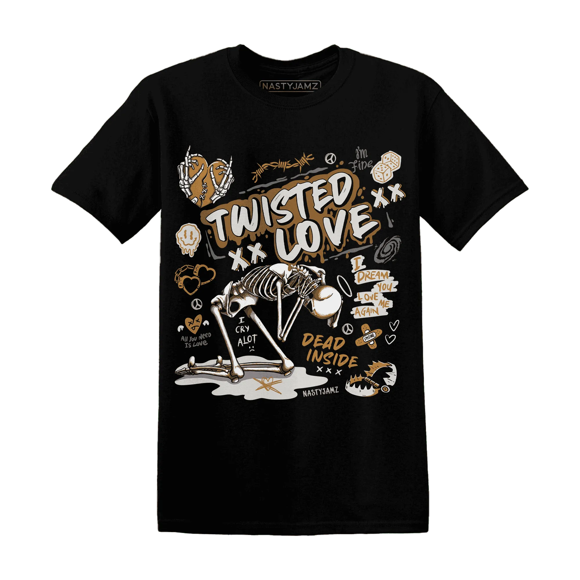 Dunk-Low-Retro-Wheat-Orange-NastyJamz-T-Shirt-Match-Twisted-Love