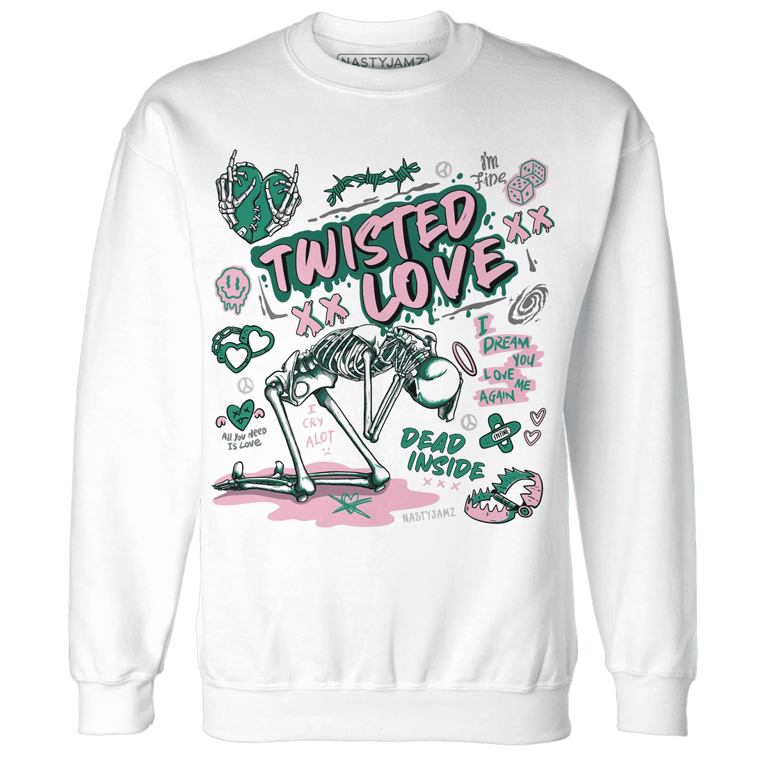 NastyJamz-Dunk-Pink-Malachite-Medium-Soft-Low-Sail-Sweatshirt-Match-Twisted-Love