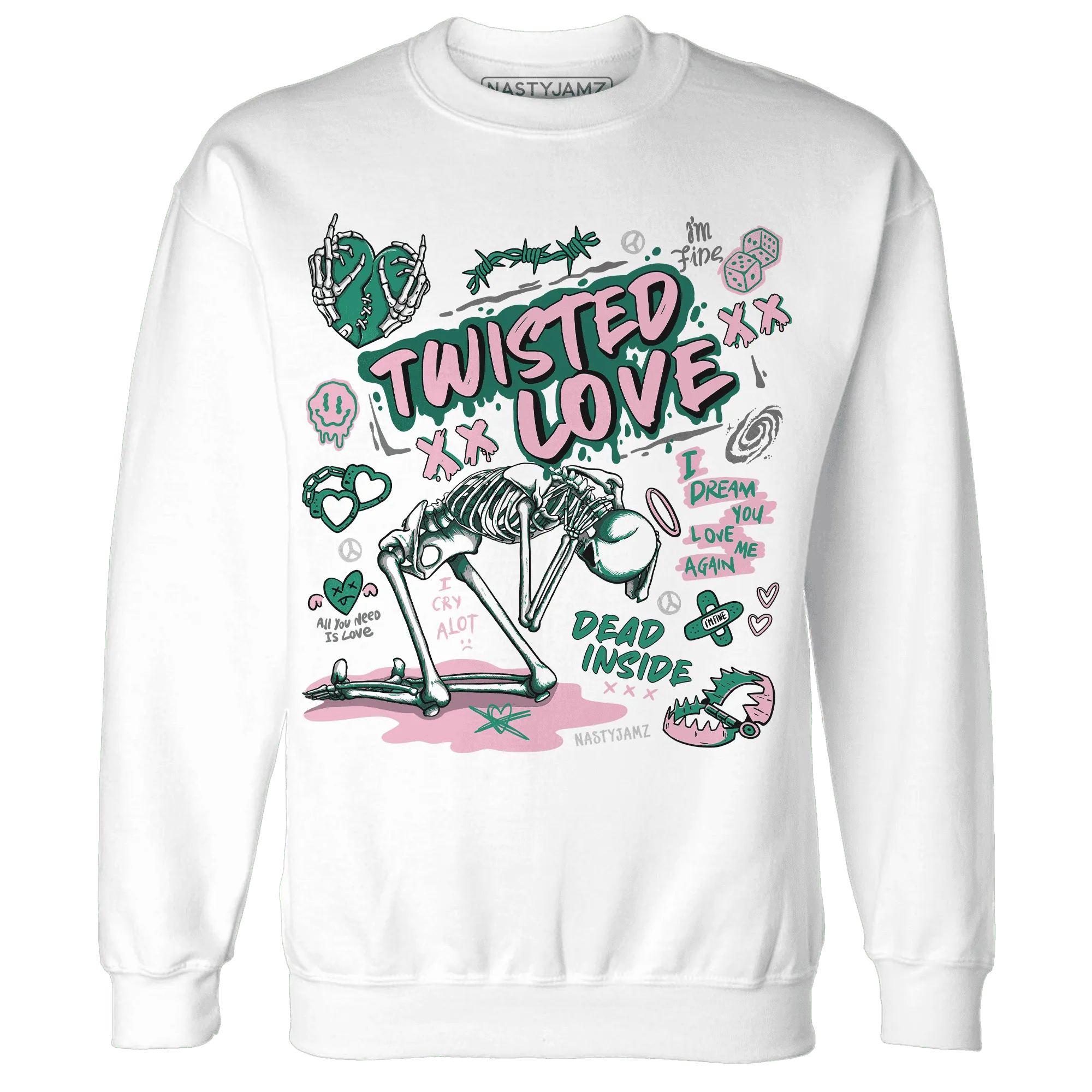 NastyJamz-Dunk-Pink-Malachite-Medium-Soft-Low-Sail-Sweatshirt-Match-Twisted-Love