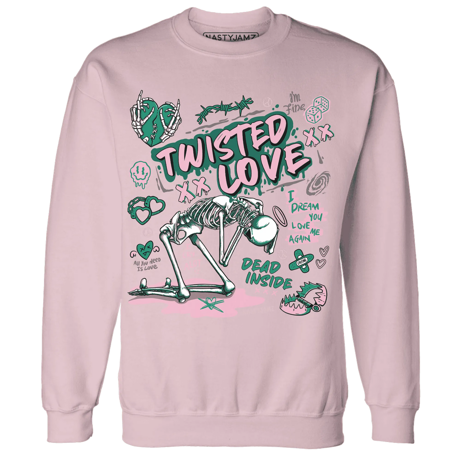 NastyJamz-Dunk-Pink-Malachite-Medium-Soft-Low-Sail-Sweatshirt-Match-Twisted-Love