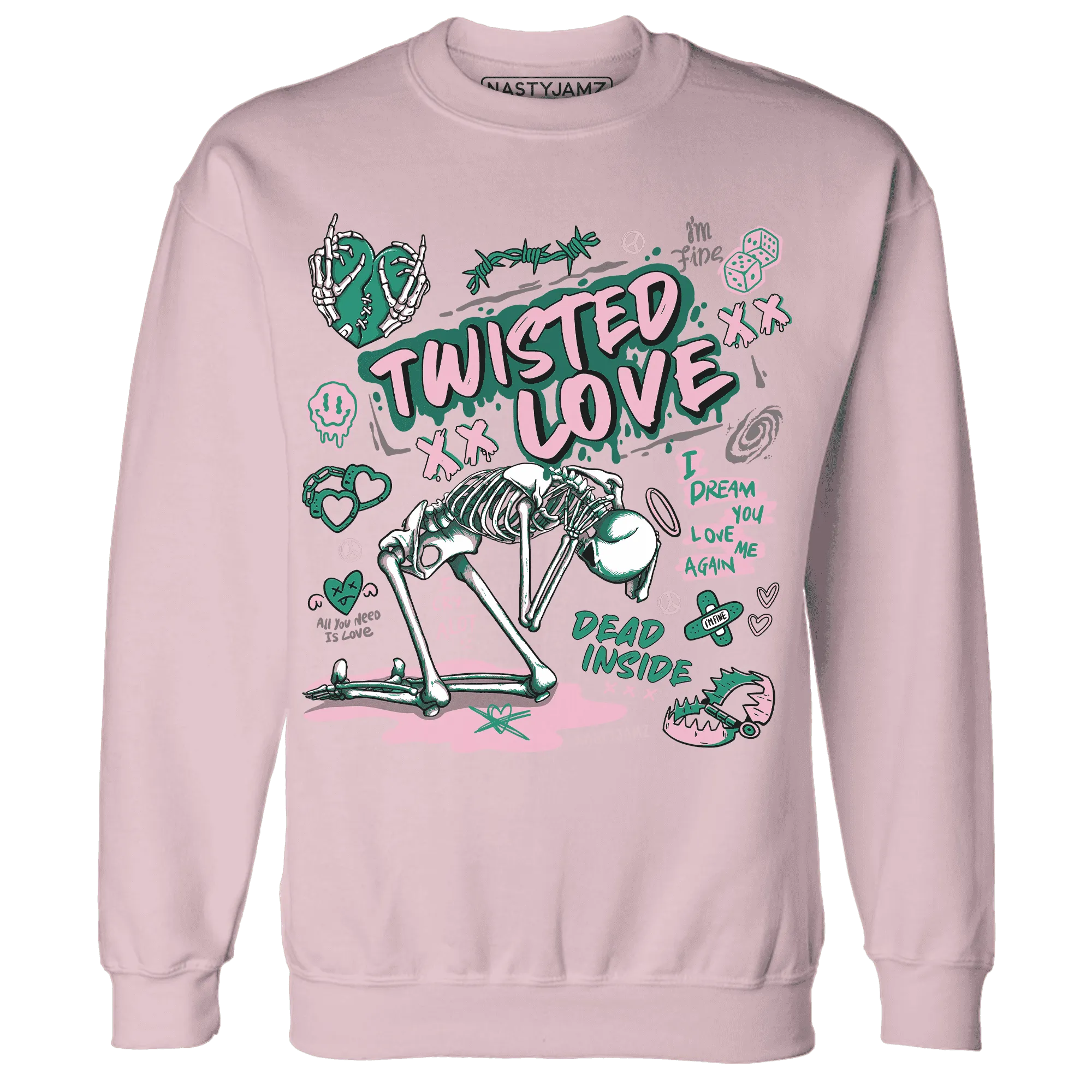 NastyJamz-Dunk-Pink-Malachite-Medium-Soft-Low-Sail-Sweatshirt-Match-Twisted-Love