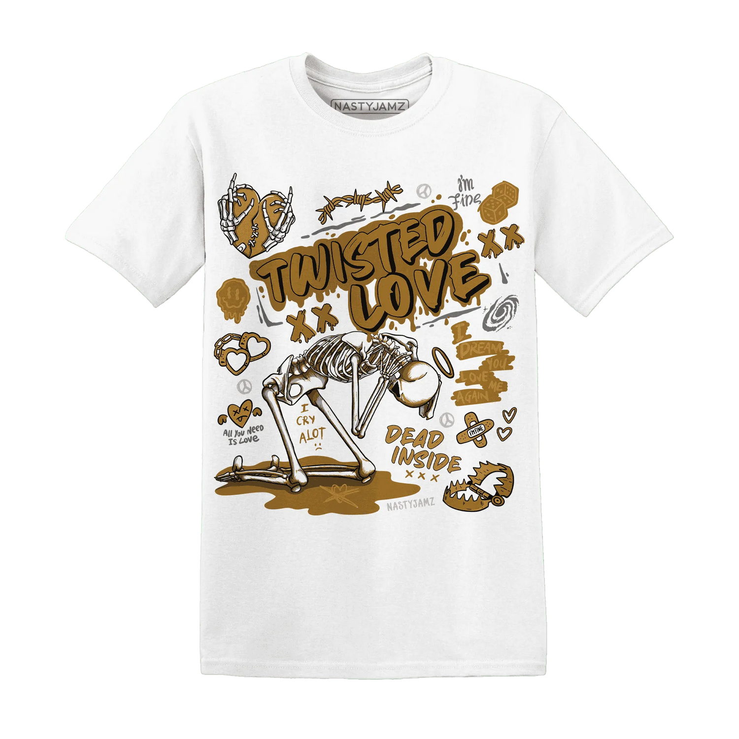 NastyJamz-Wheat-13s-T-Shirt-Match-Twisted-Love