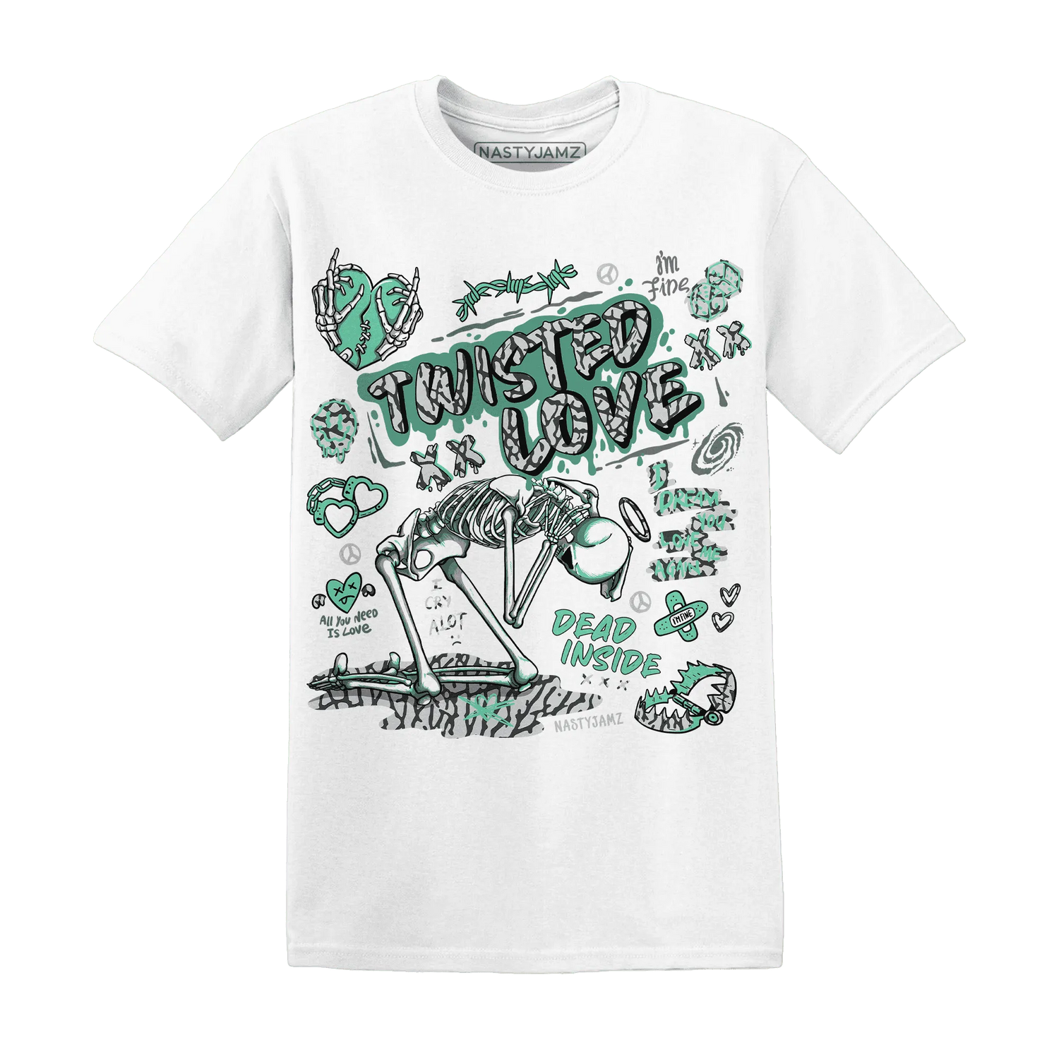 NastyJamz-Green-Glow-3s-T-Shirt-Match-Twisted-Love