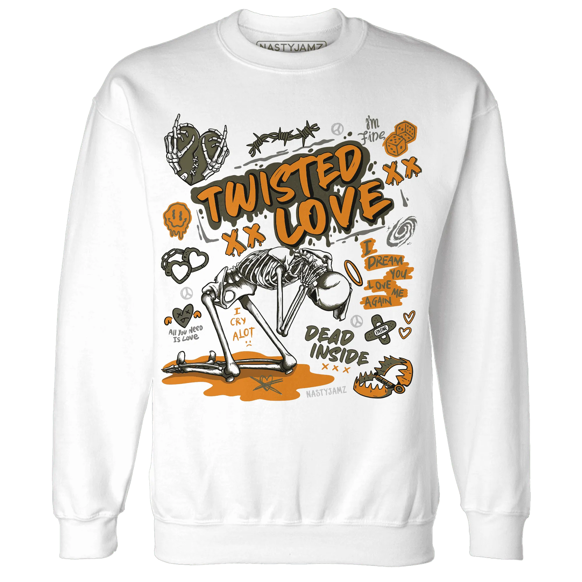 NastyJamz-Olive-5s-Sweatshirt-Match-Twisted-Love