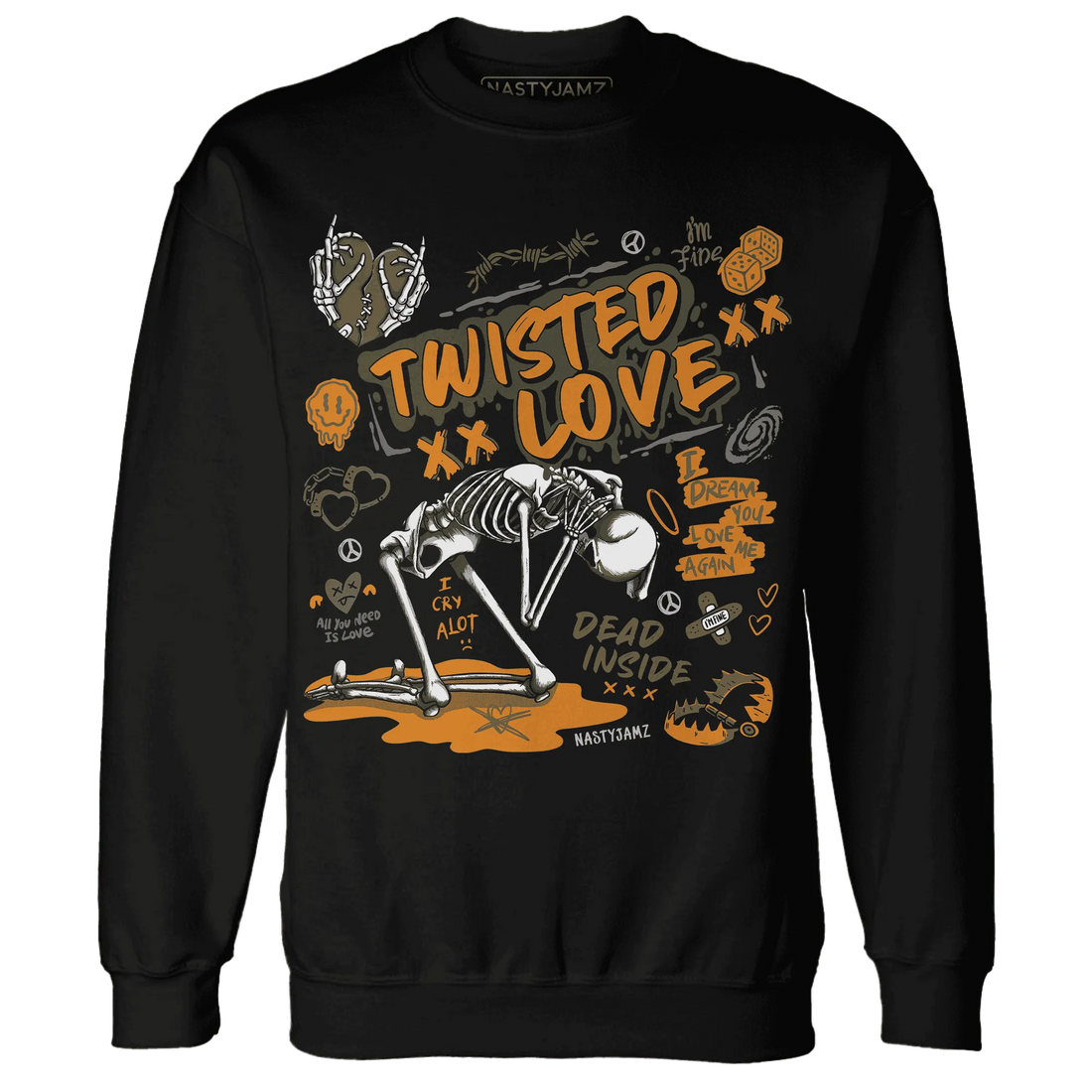 NastyJamz-Olive-5s-Sweatshirt-Match-Twisted-Love