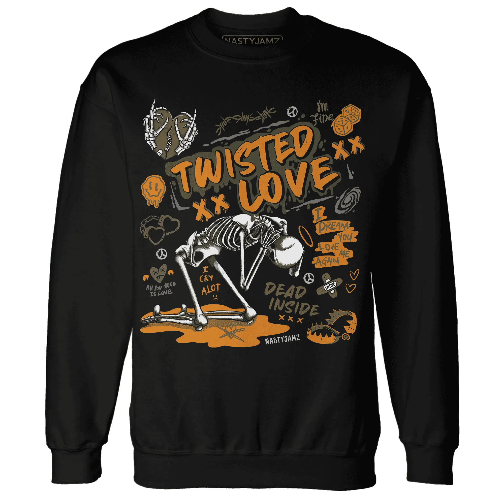 NastyJamz-Olive-5s-Sweatshirt-Match-Twisted-Love